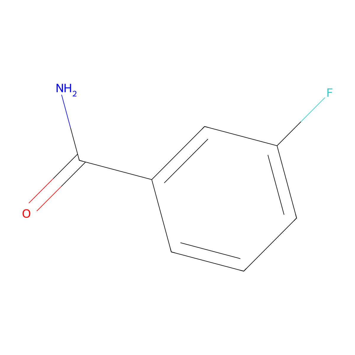3-Fluorobenzamide molecular structure, CAS 455-37-8