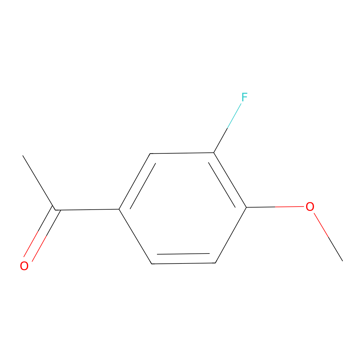 1-(3-Fluoro-4-methoxyphenyl)ethan-1-one molecular structure, CAS 455-91-4