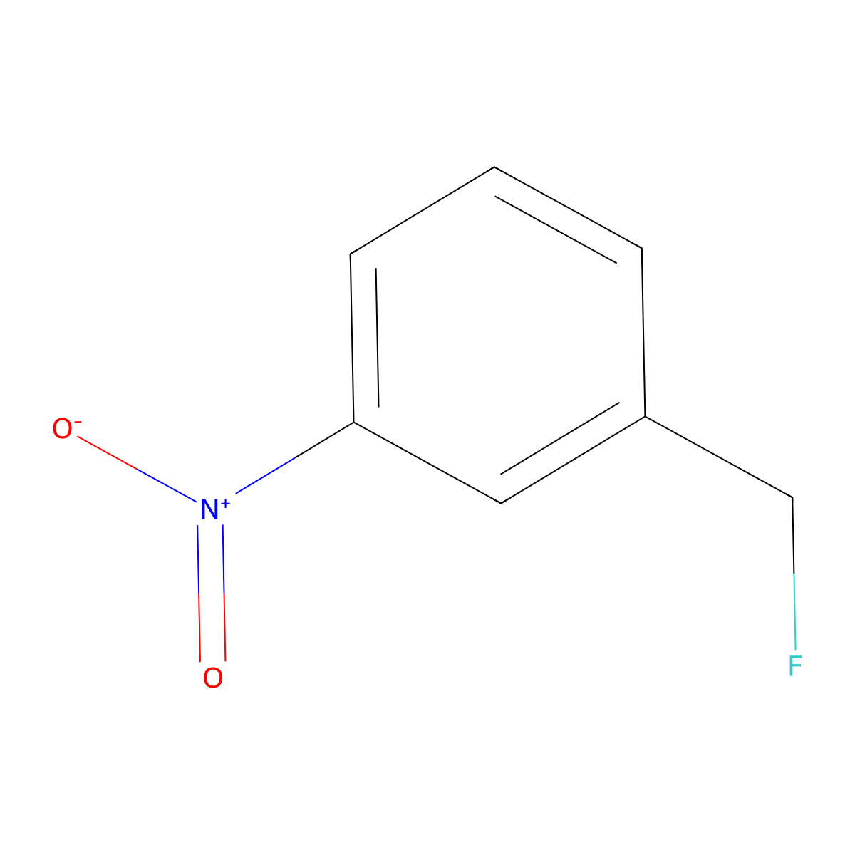 1-(Fluoromethyl)-3-nitrobenzene molecular structure, CAS 455-94-7
