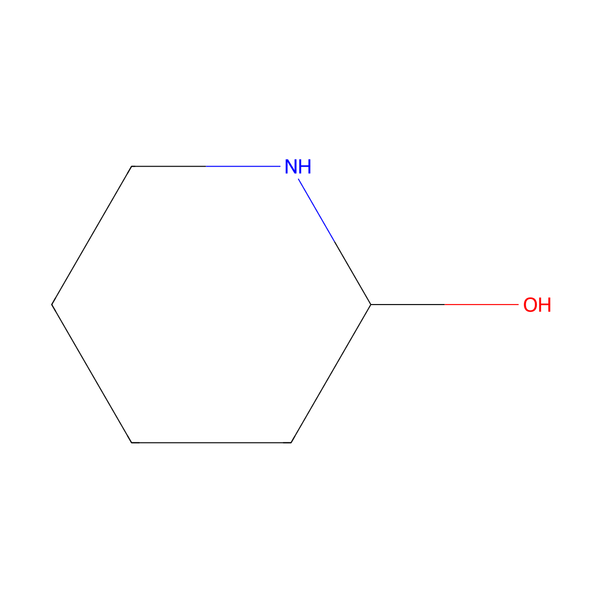 2-Piperidinol molecular structure, CAS 45506-41-0