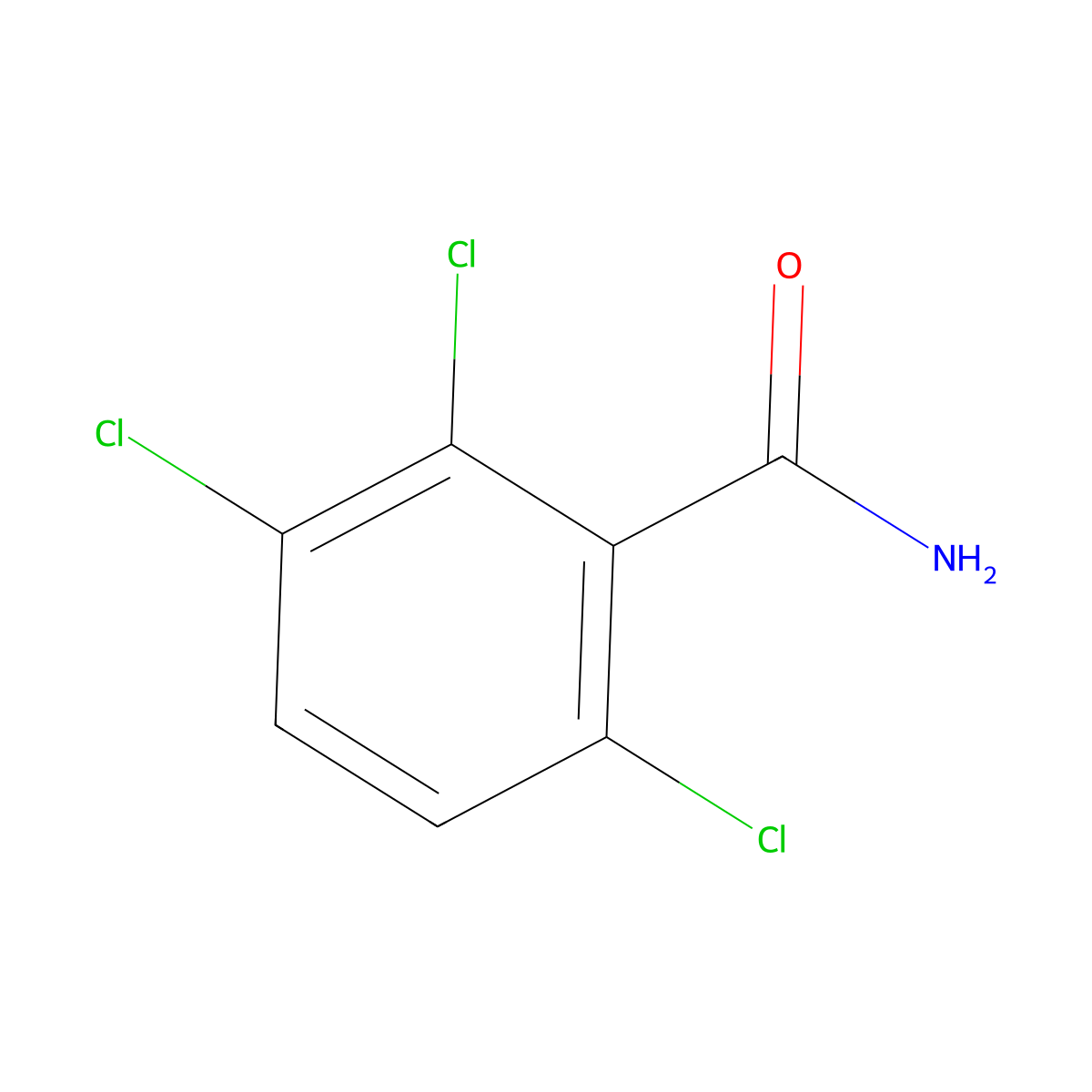 2,3,6-Trichlorobenzamide molecular structure, CAS 4551-77-3