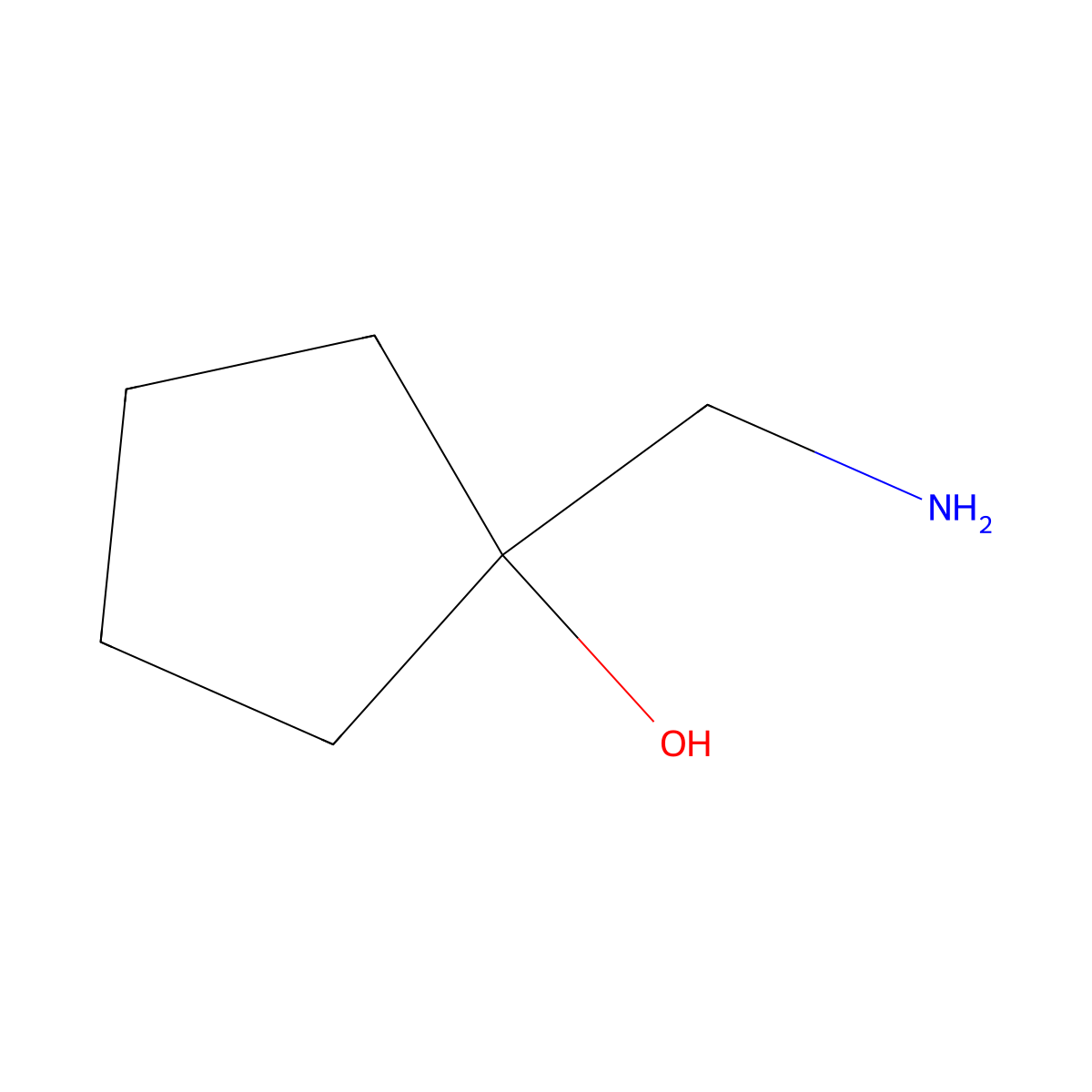 1-(Aminomethyl)cyclopentan-1-ol molecular structure, CAS 45511-81-7