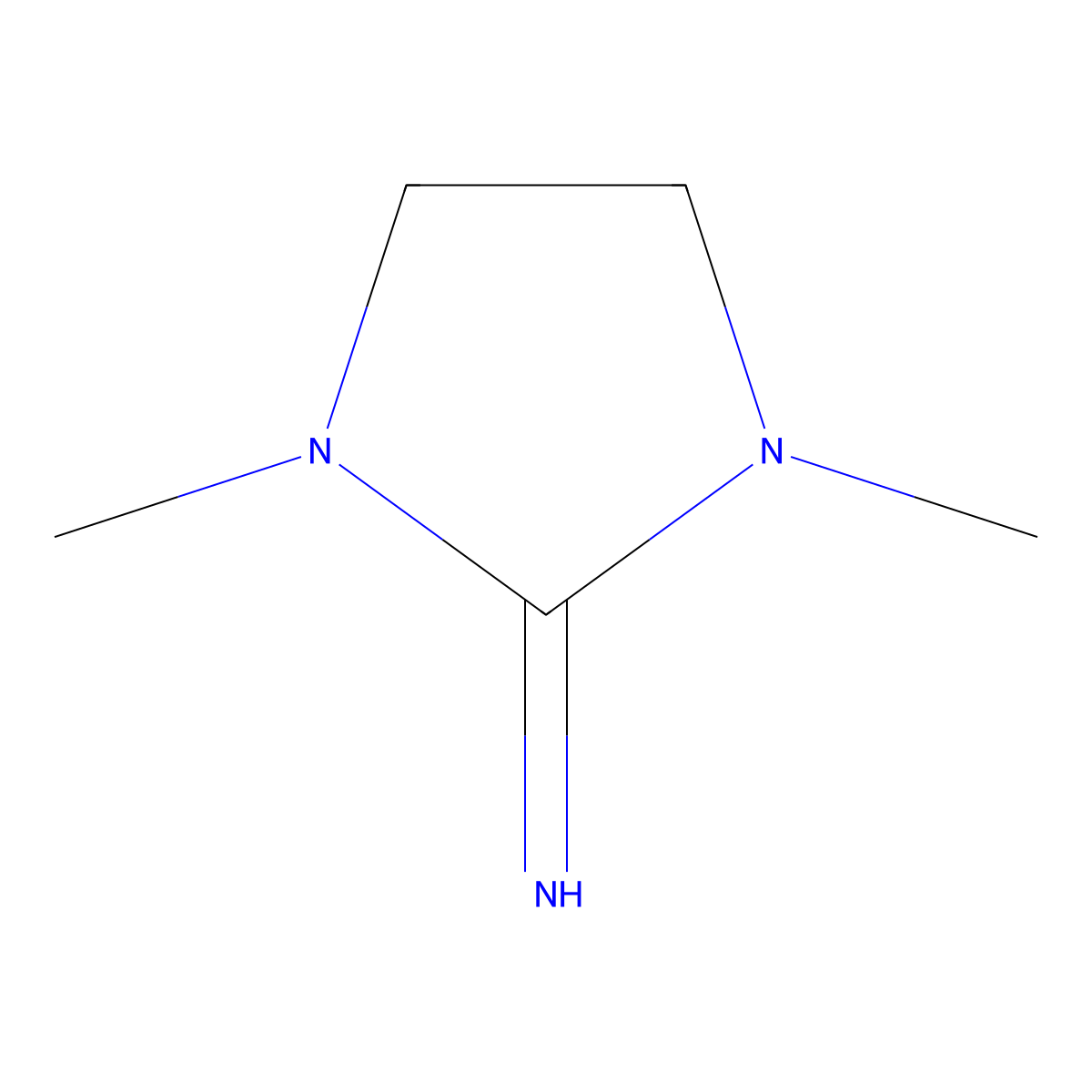1,3-Dimethylimidazolidin-2-imine molecular structure, CAS 45514-40-7