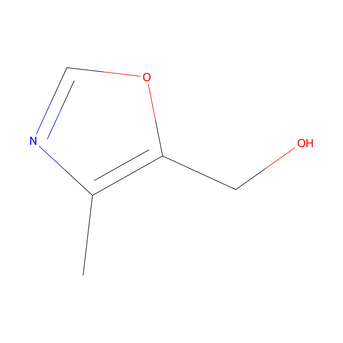 (4-Methyl-1,3-oxazol-5-yl)methanol molecular structure, CAS 45515-23-9