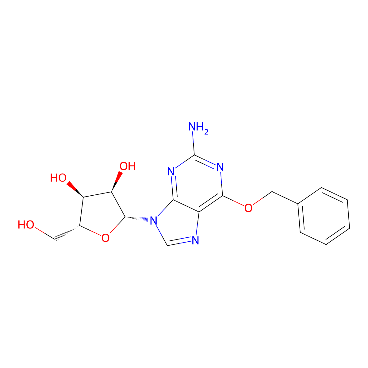 O6-Benzyl Guanosine molecular structure, CAS 4552-61-8