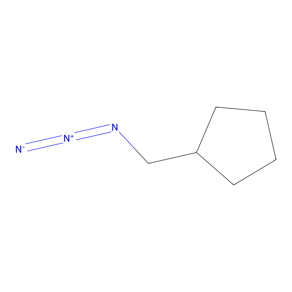 (Azidomethyl)cyclopentane molecular structure, CAS 455256-35-6