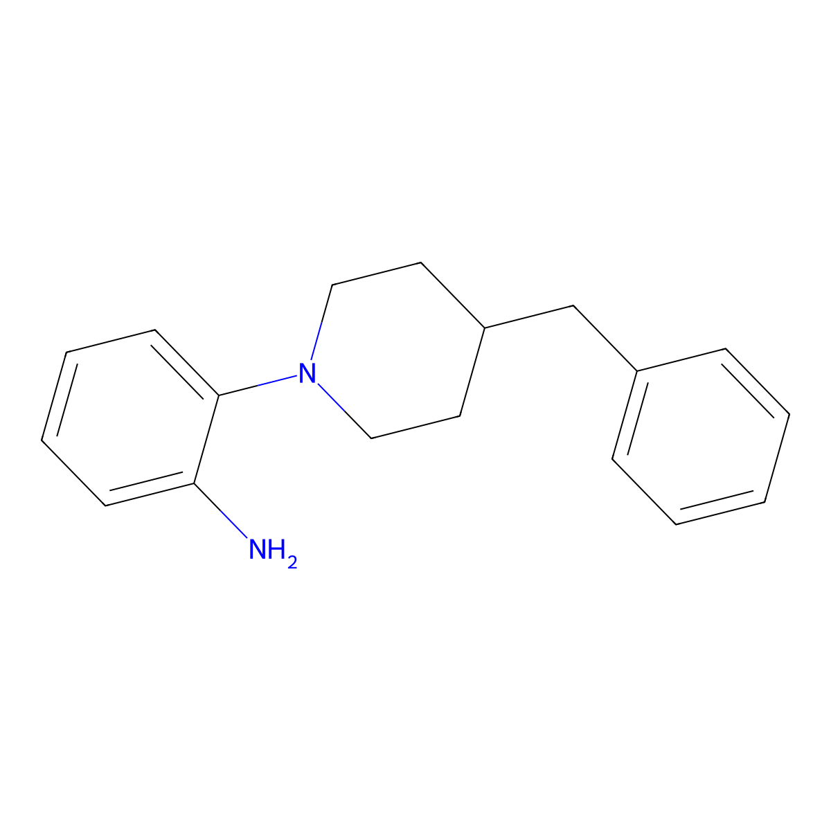 2-(4-Benzyl-1-piperidinyl)aniline molecular structure, CAS 455260-03-4