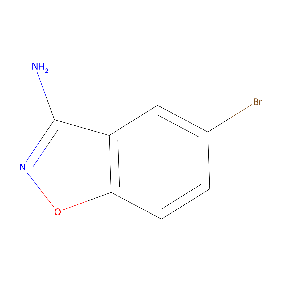 5-Bromo-1,2-benzoxazol-3-amine molecular structure, CAS 455280-00-9