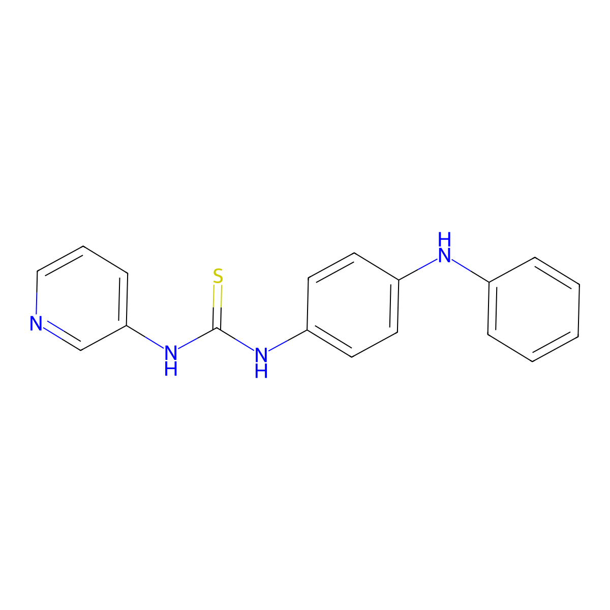 1-(4-Anilinophenyl)-3-pyridin-3-ylthiourea molecular structure, CAS 455289-83-5