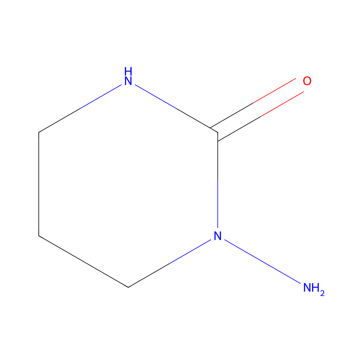 1-Amino-1,3-diazinan-2-one molecular structure, CAS 45529-53-1
