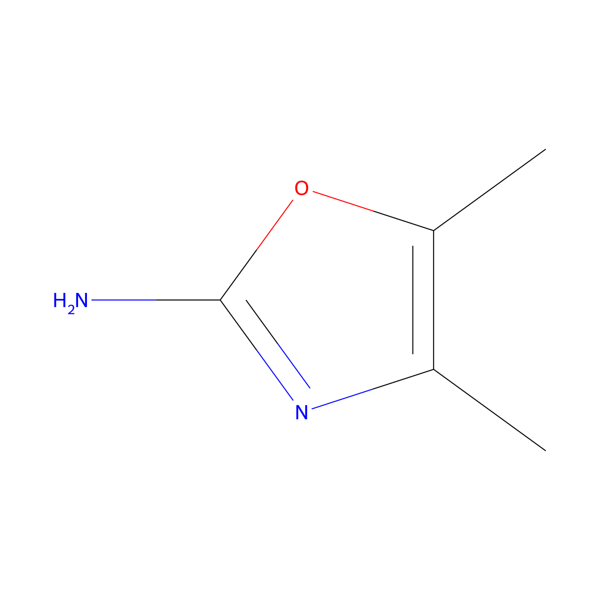 4,5-Dimethyloxazol-2-amine molecular structure, CAS 45529-92-8