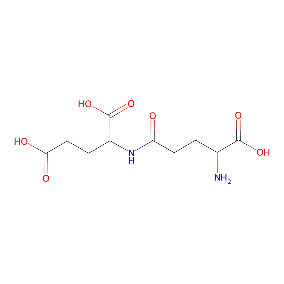 D-gamma-glutamyl-D-glutamic acid molecular structure, CAS 4553-17-7