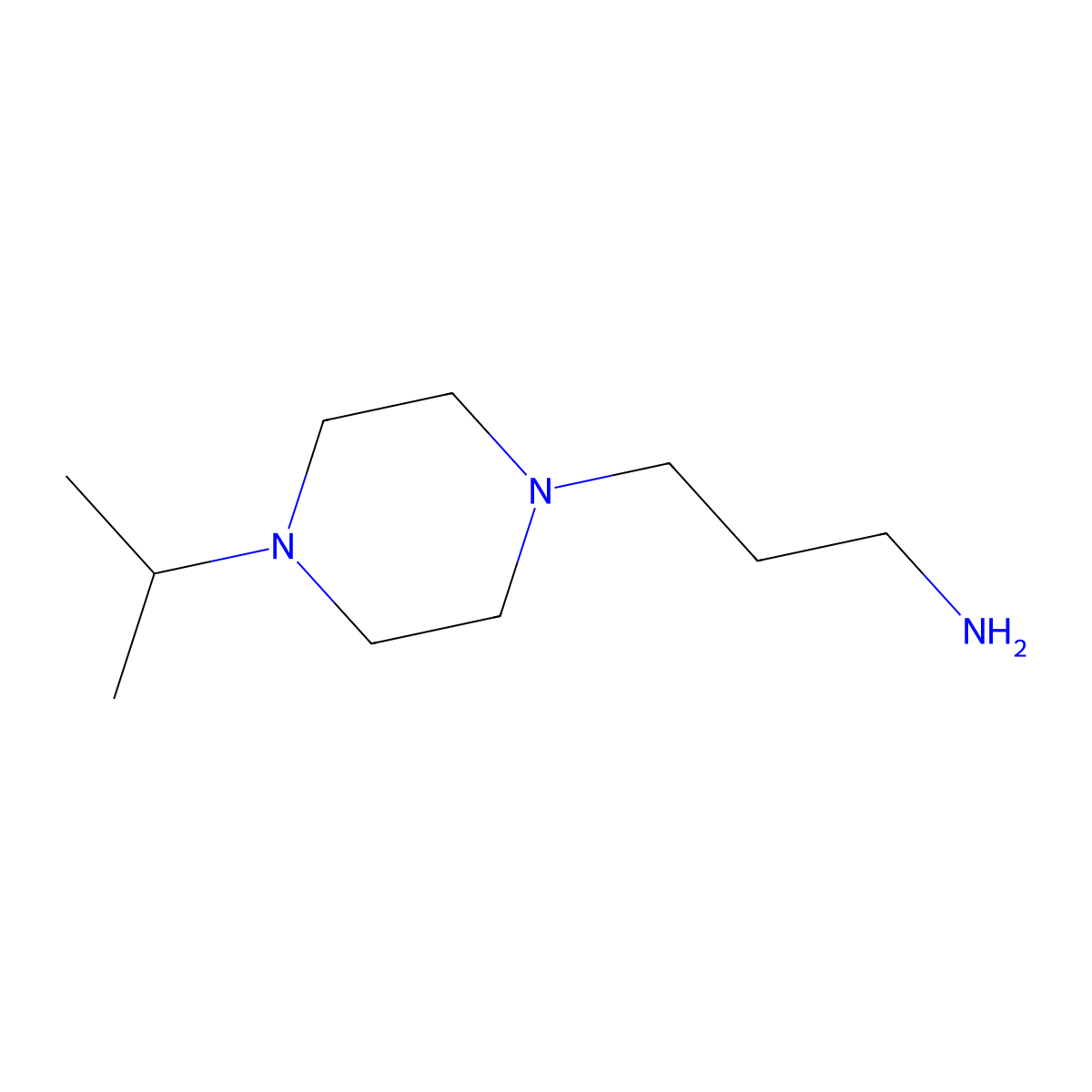3-(4-Isopropyl-piperazin-1-yl)-propylamine molecular structure, CAS 4553-26-8