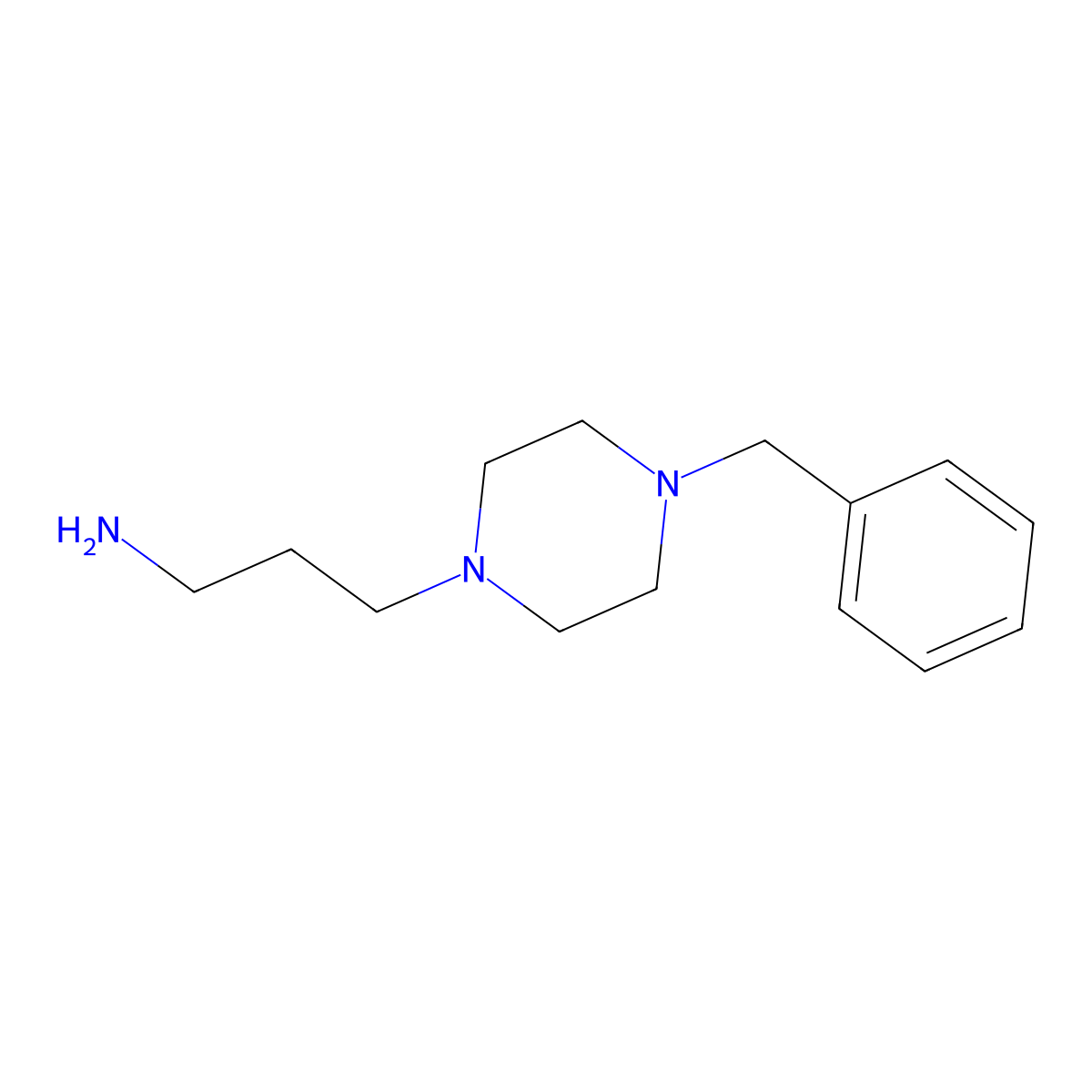 3-(4-Benzylpiperazin-1-yl)propan-1-amine molecular structure, CAS 4553-27-9