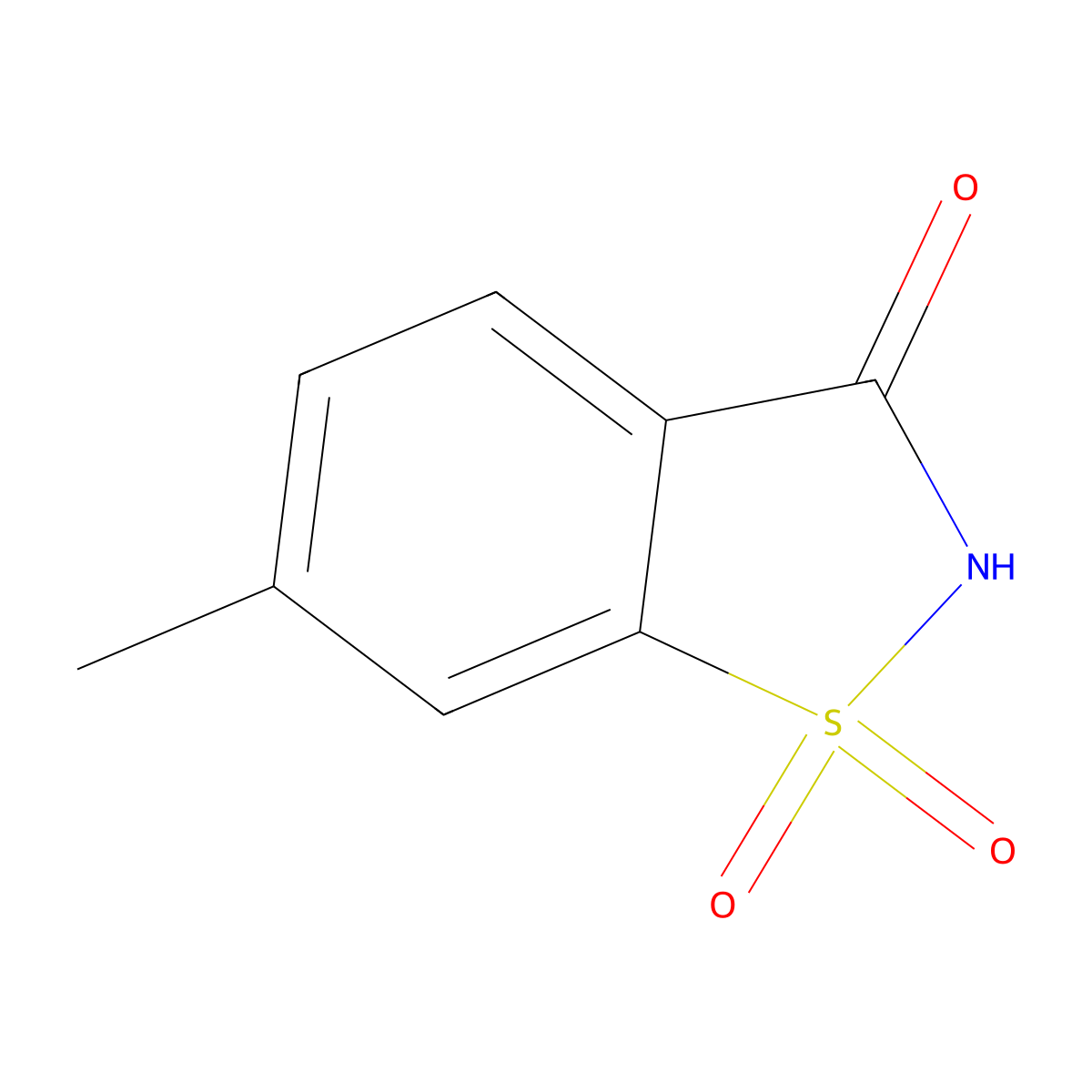 6-Methylsaccharin molecular structure, CAS 4554-06-7