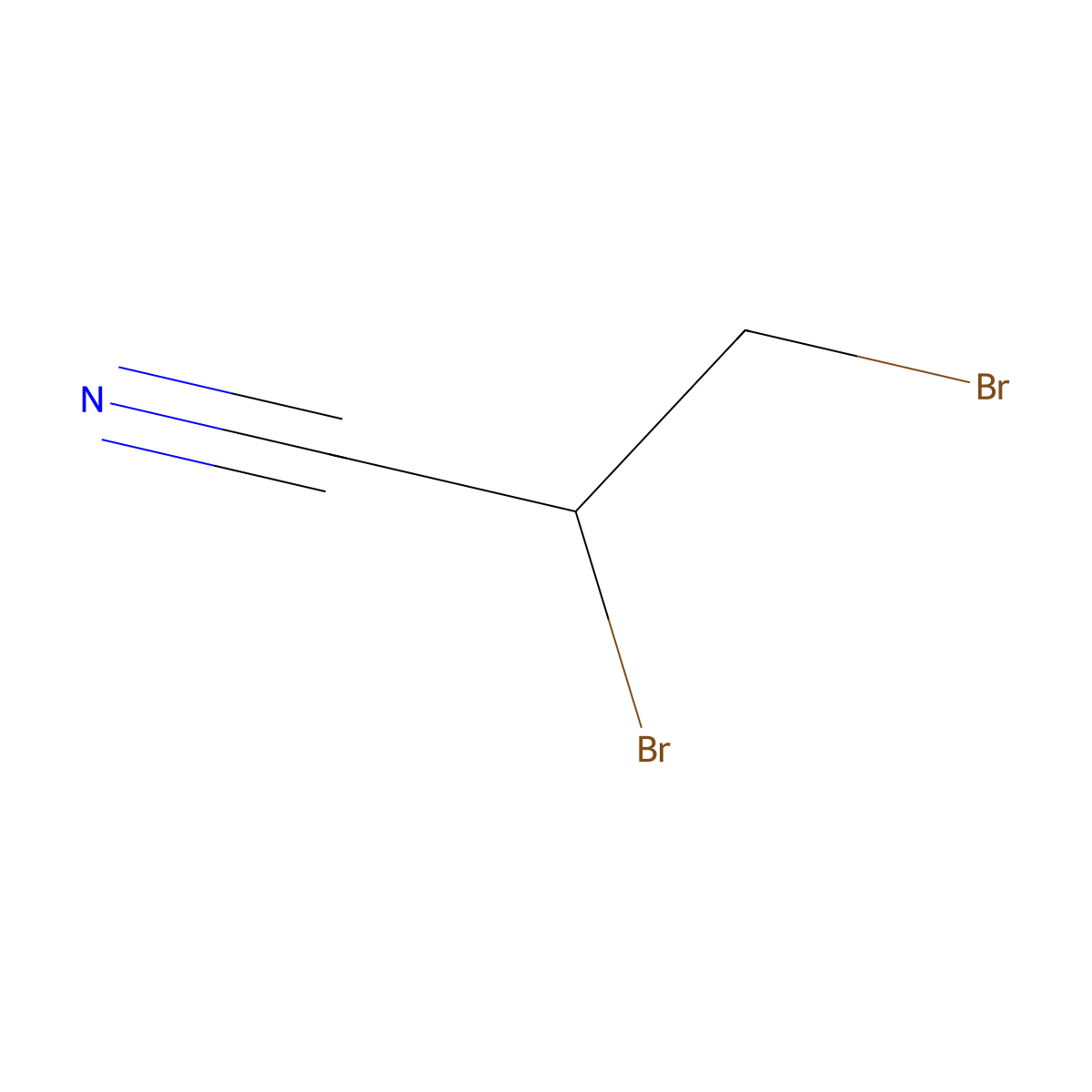 2,3-Dibromopropanenitrile molecular structure, CAS 4554-16-9