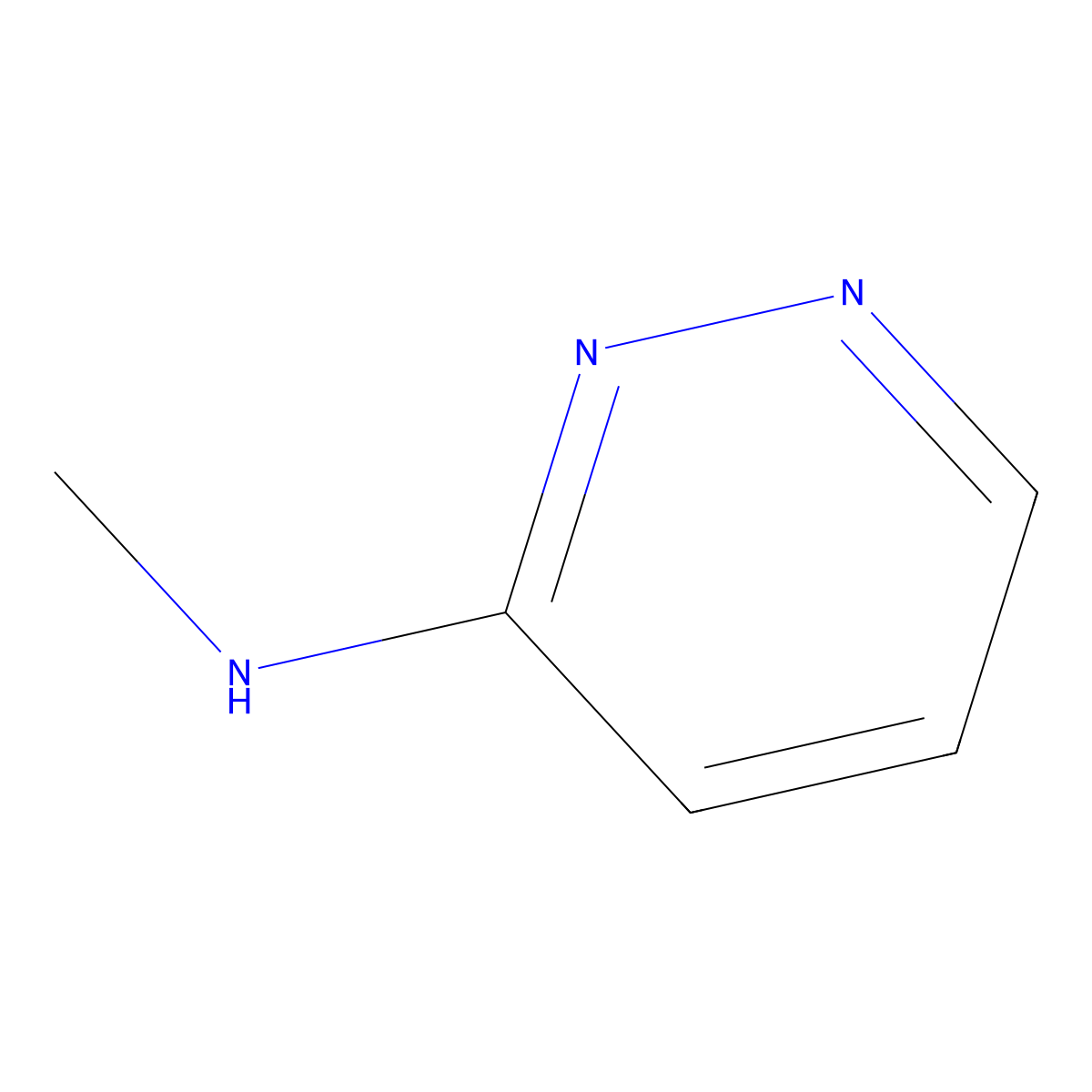 N-methylpyridazin-3-amine molecular structure, CAS 45588-95-2