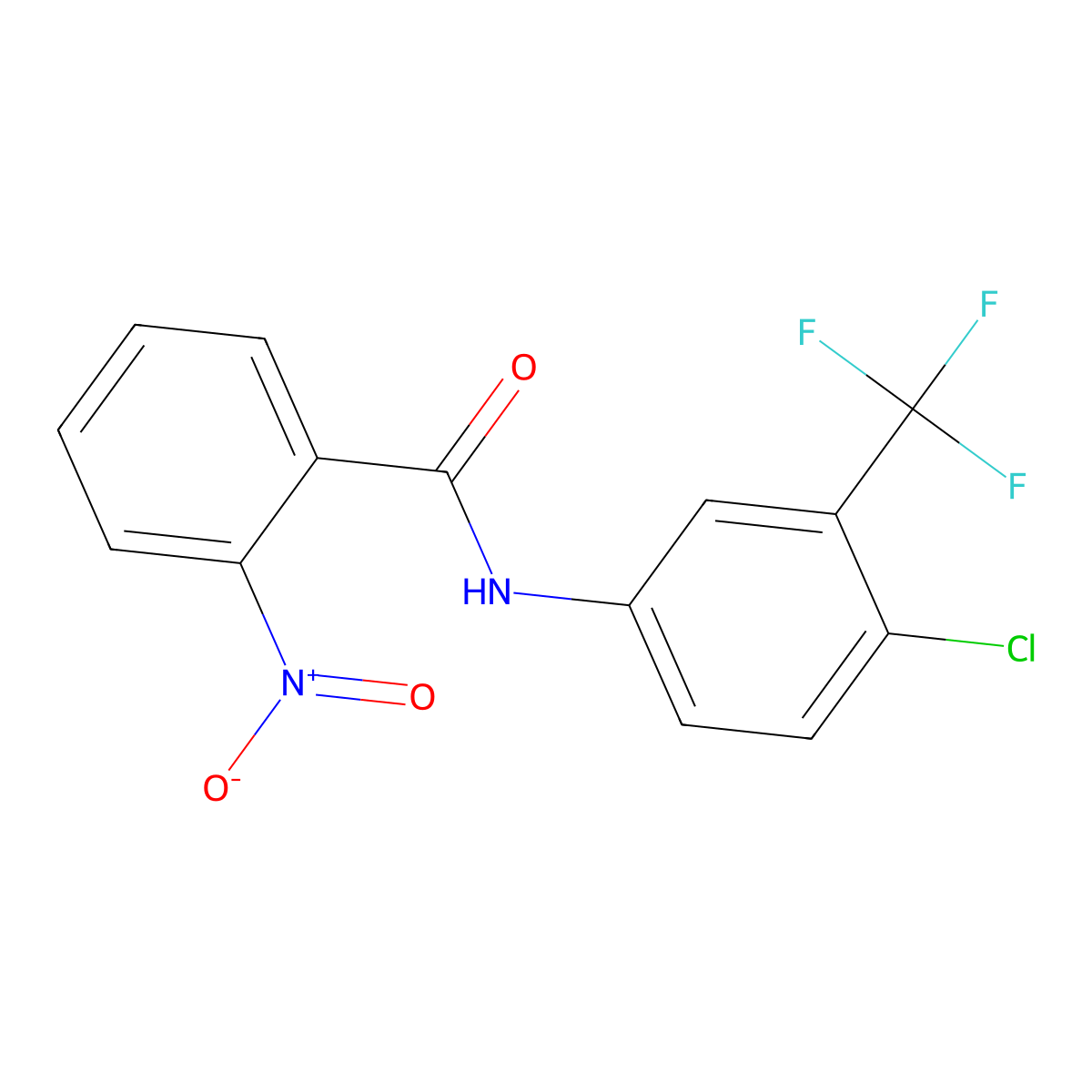 N-[4-chloro-3-(trifluoromethyl)phenyl]-2-nitrobenzamide molecular structure, CAS 455887-86-2