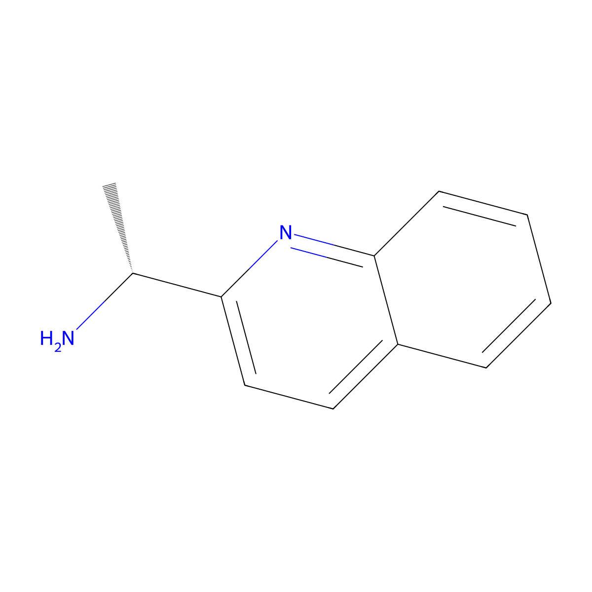 (1r)-1-(Quinolin-2-yl)ethan-1-amine molecular structure, CAS 455889-51-7