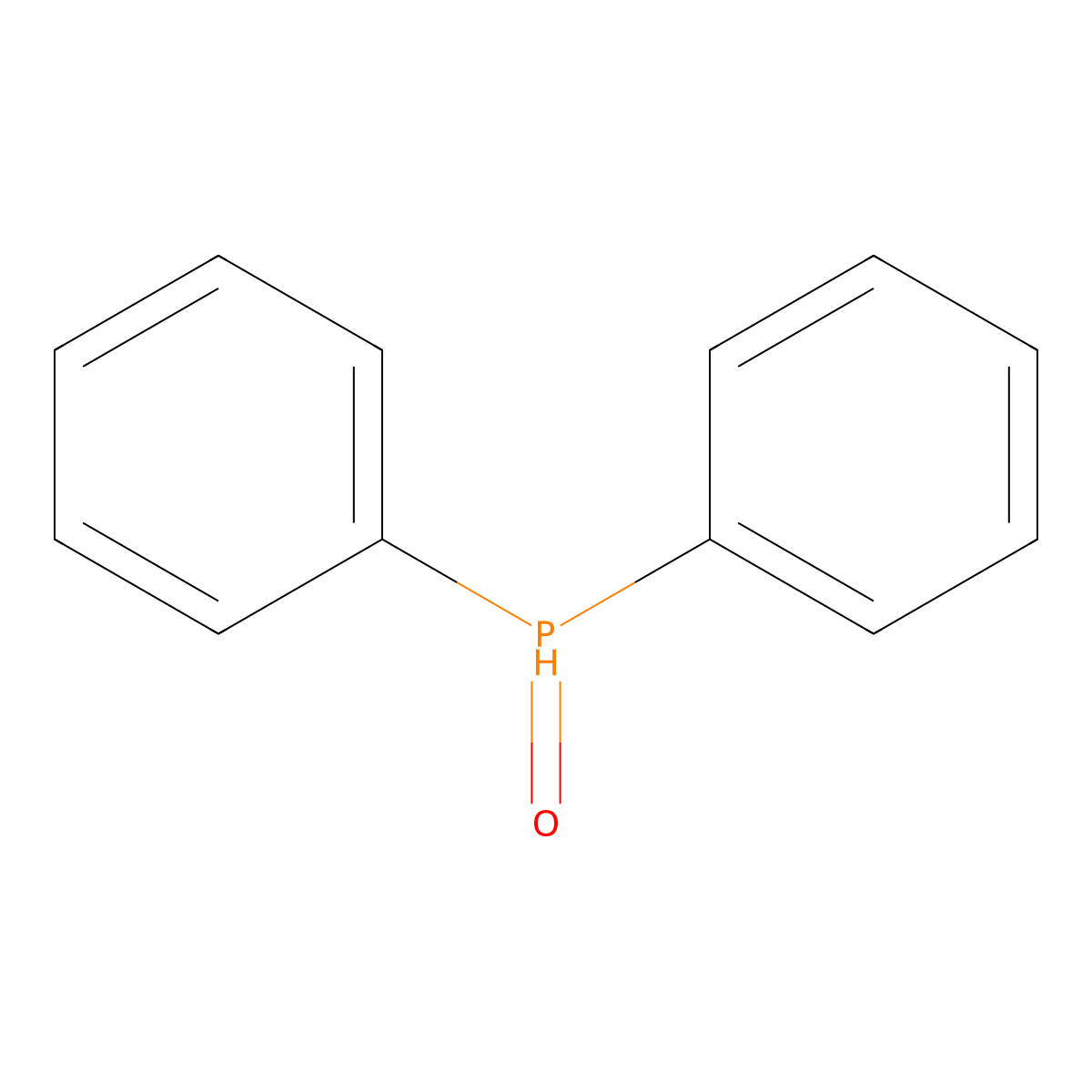 Diphenylphosphine oxide molecular structure, CAS 4559-70-0