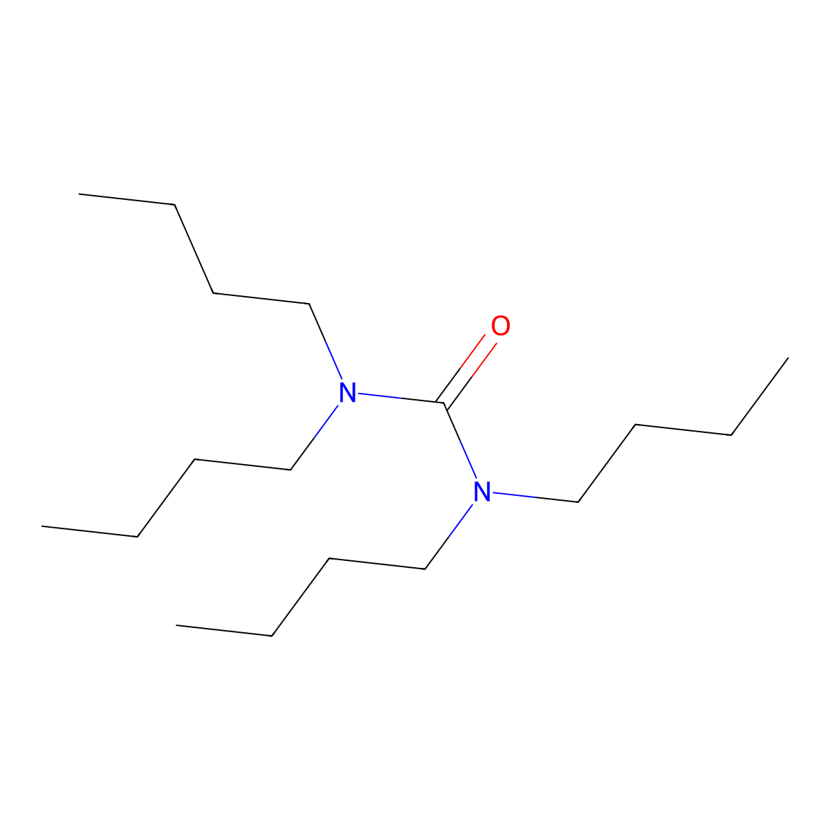Tetrabutylurea molecular structure, CAS 4559-86-8