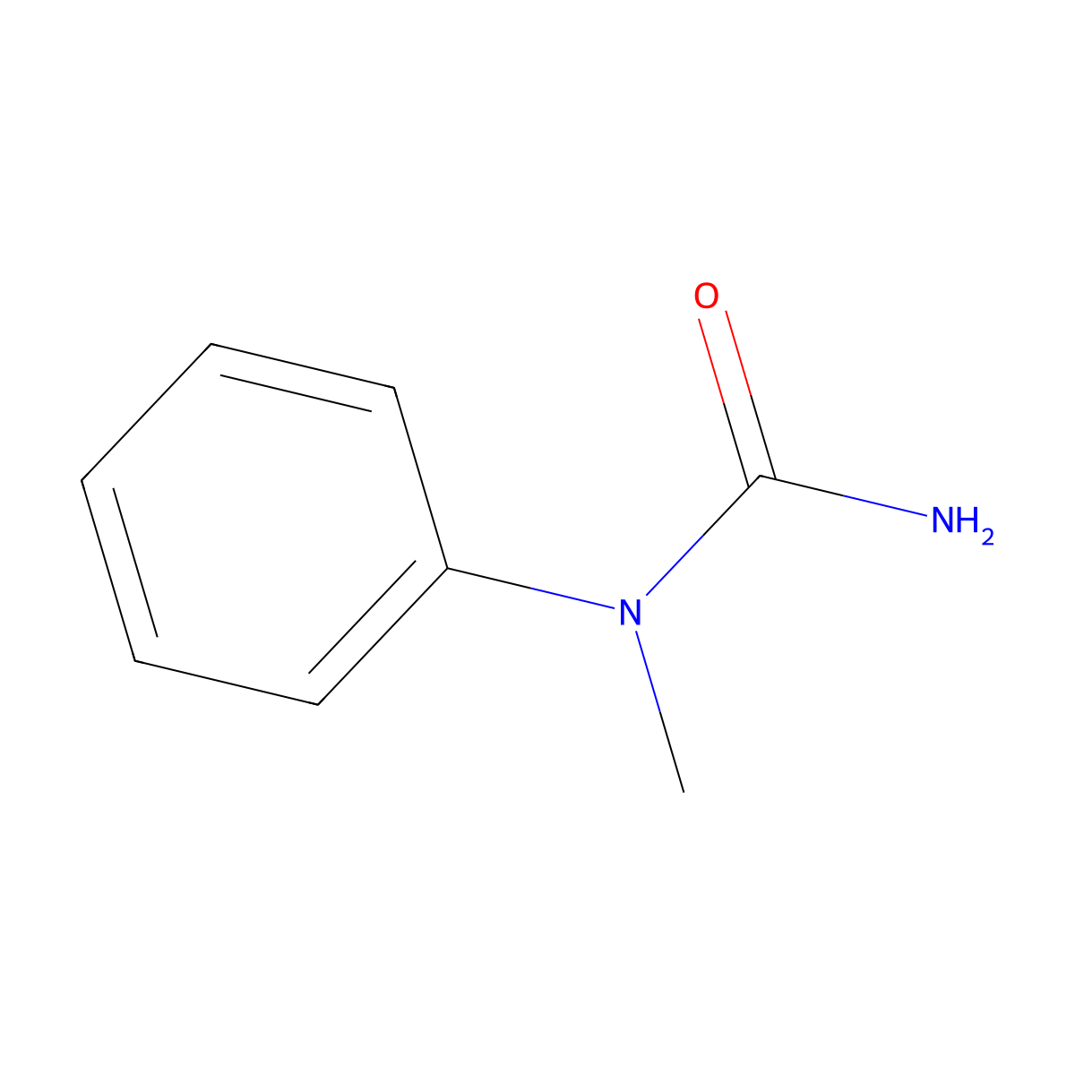 N-Methyl-N-phenylurea molecular structure, CAS 4559-87-9