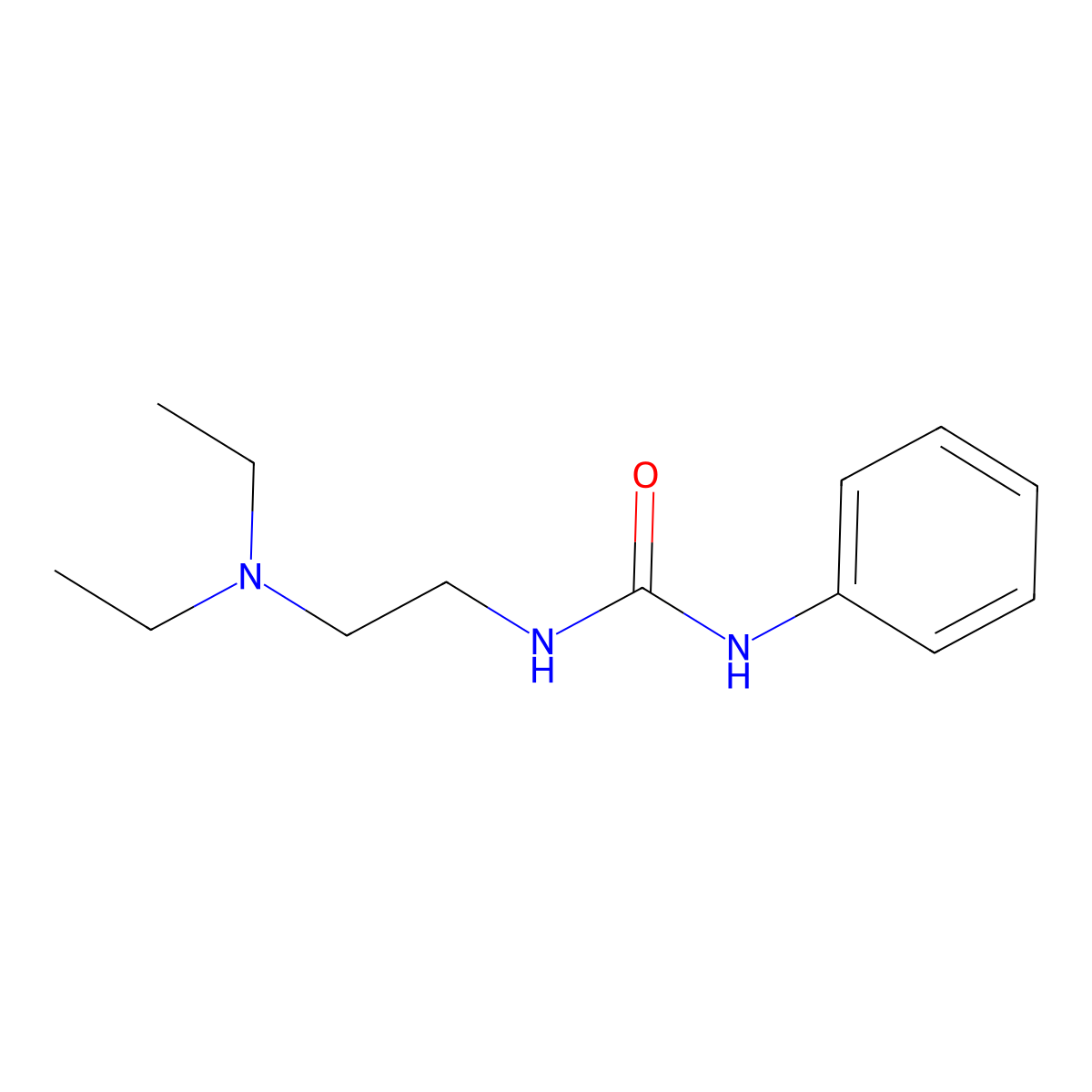 N-[2-(Diethylamino)ethyl]-N'-phenylurea molecular structure, CAS 4559-89-1