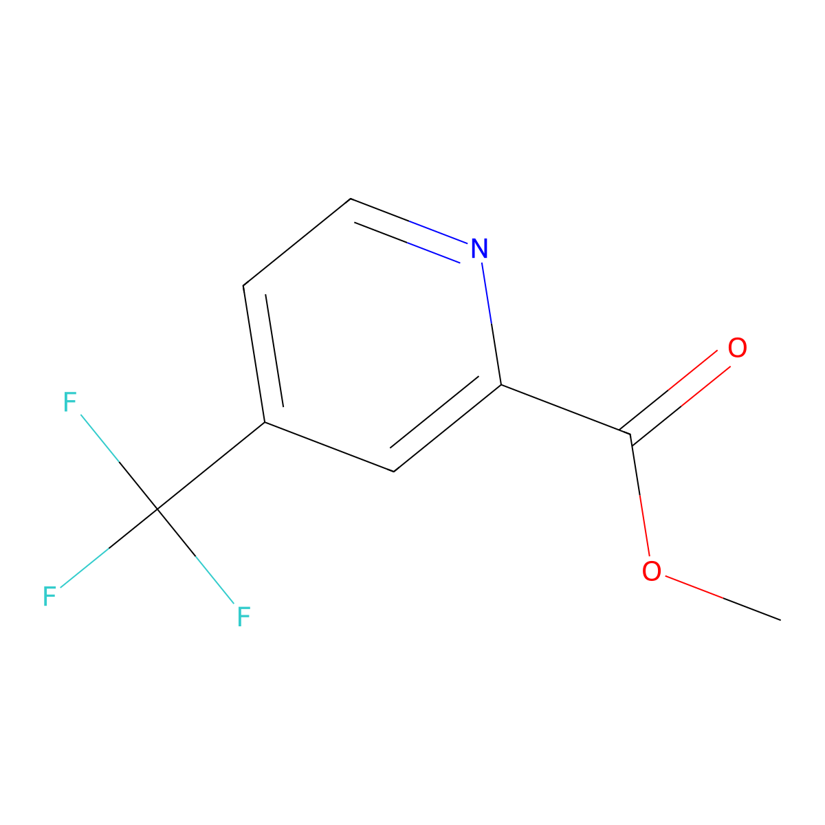 Methyl 4-(trifluoromethyl)picolinate molecular structure, CAS 455941-78-3