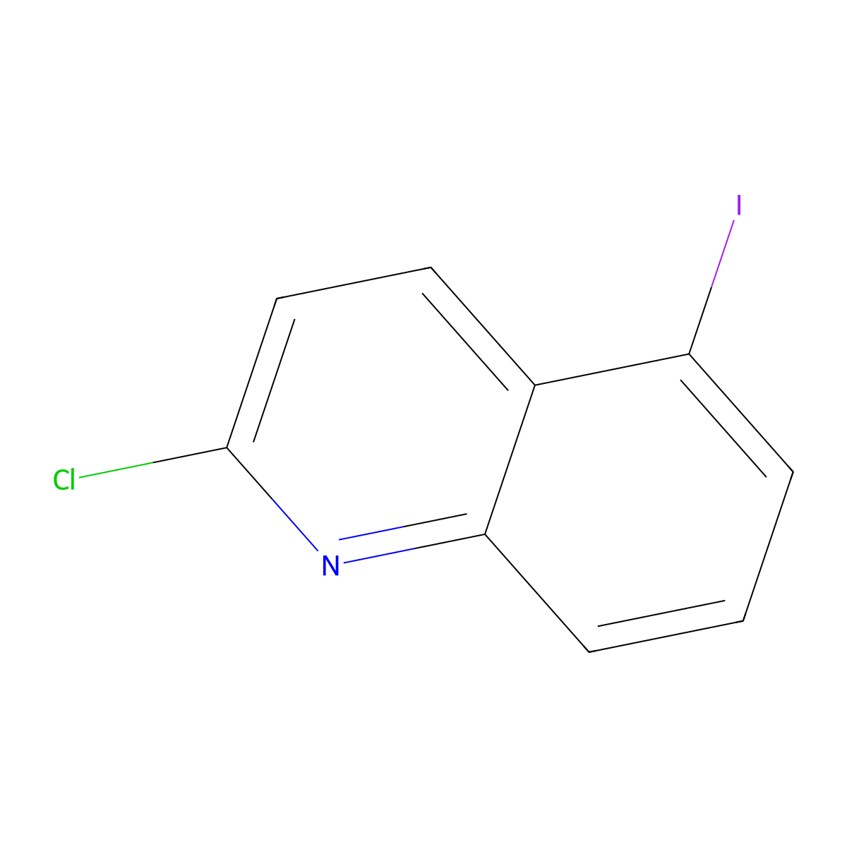 2-Chloro-5-iodoquinoline molecular structure, CAS 455955-26-7