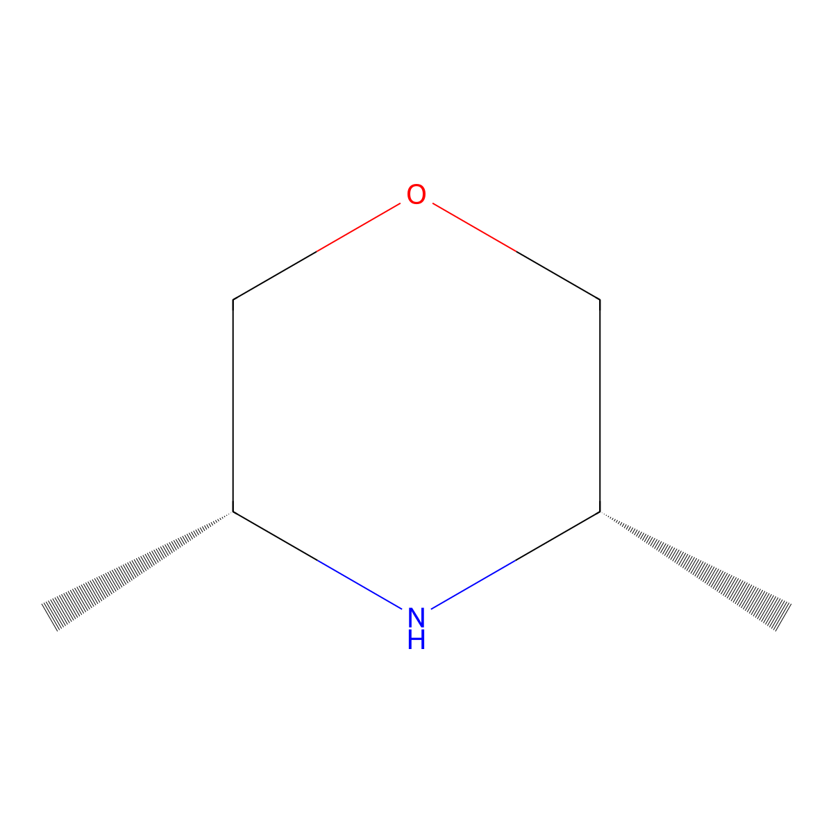 (3R,5S)-3,5-Dimethylmorpholine molecular structure, CAS 45597-00-0