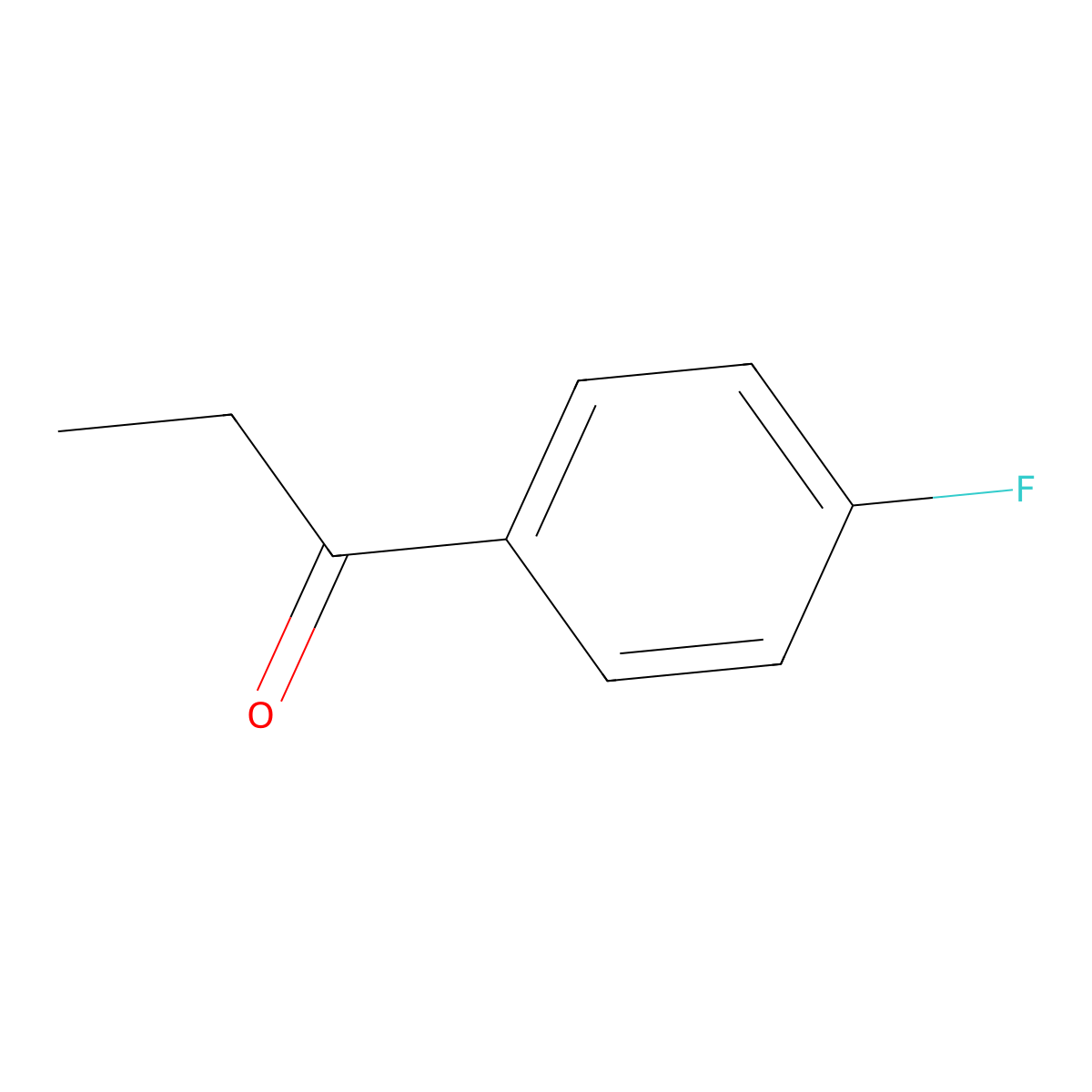 4-Fluoropropiophenone molecular structure, CAS 456-03-1