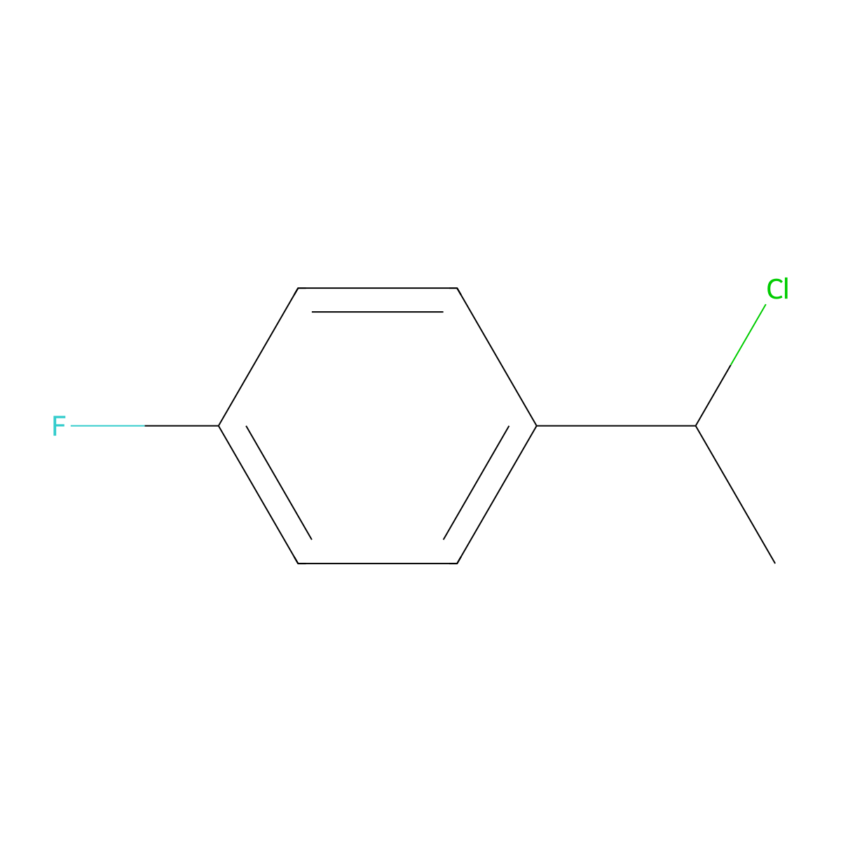 1-(1-Chloroethyl)-4-fluorobenzene molecular structure, CAS 456-16-6