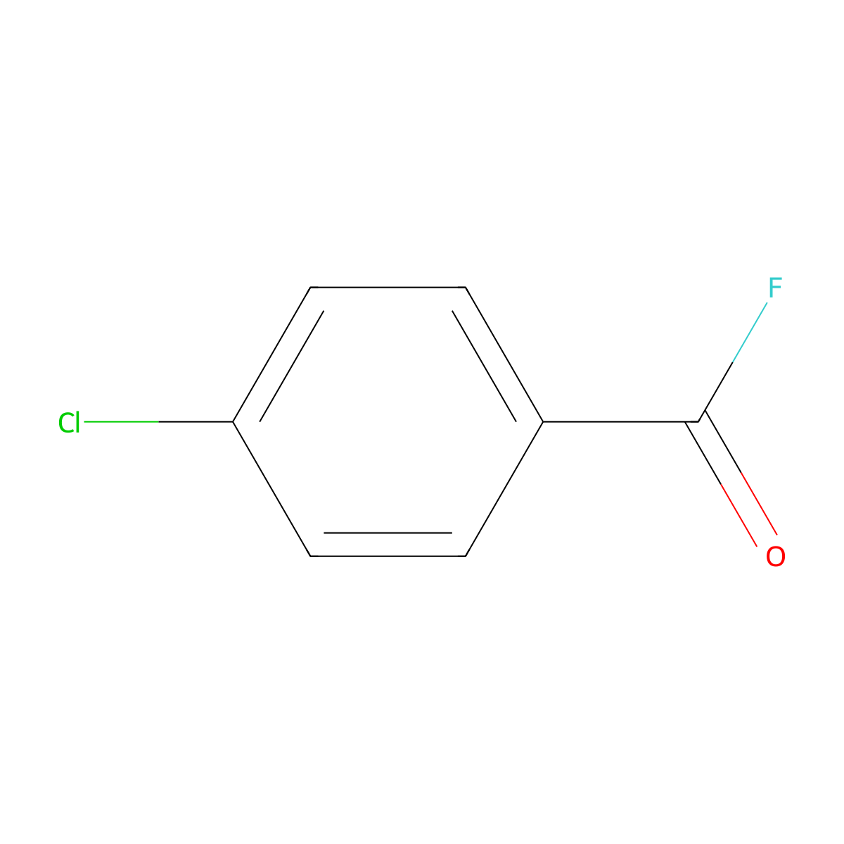 4-Chlorobenzoyl Fluoride molecular structure, CAS 456-21-3