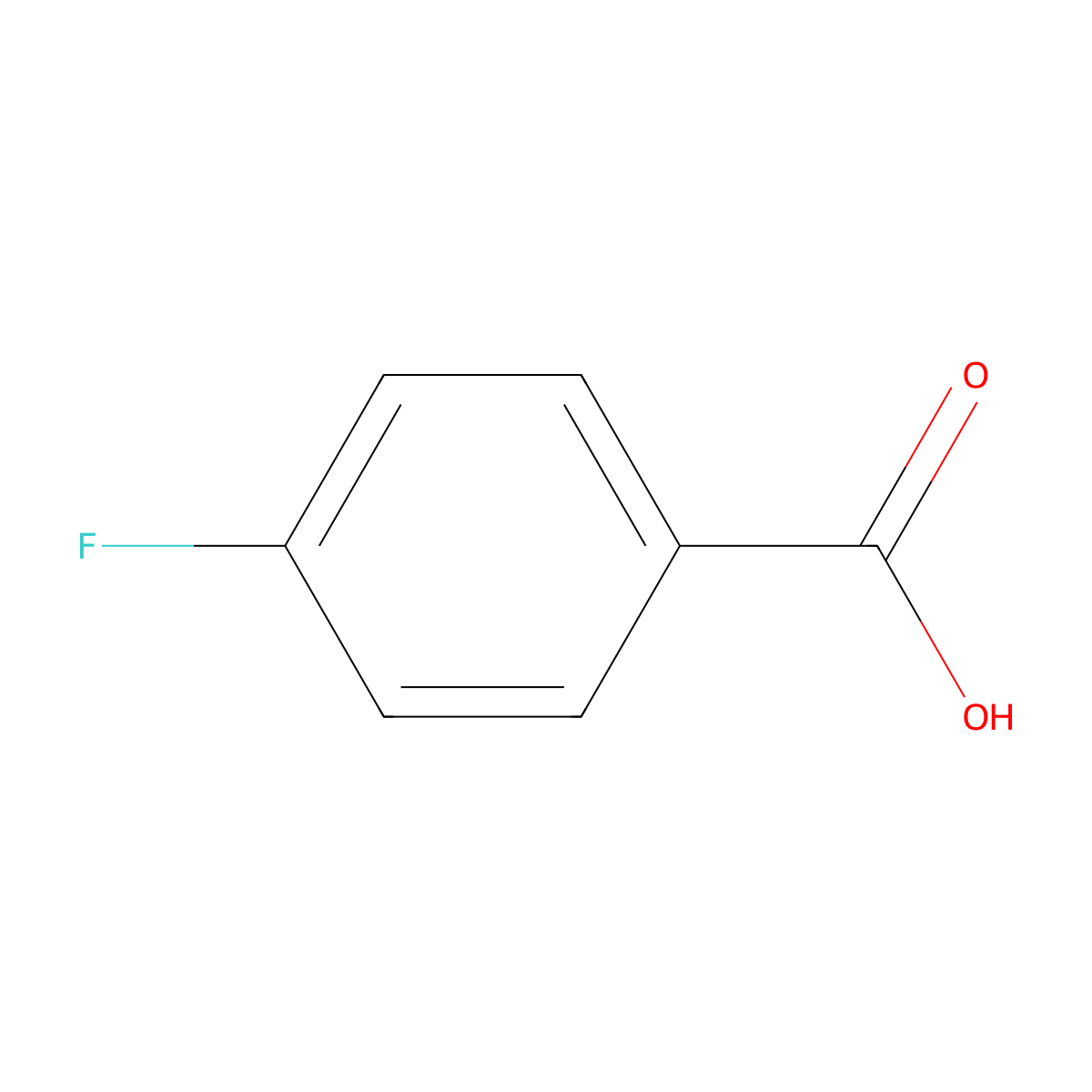 4-Fluorobenzoic Acid molecular structure, CAS 456-22-4