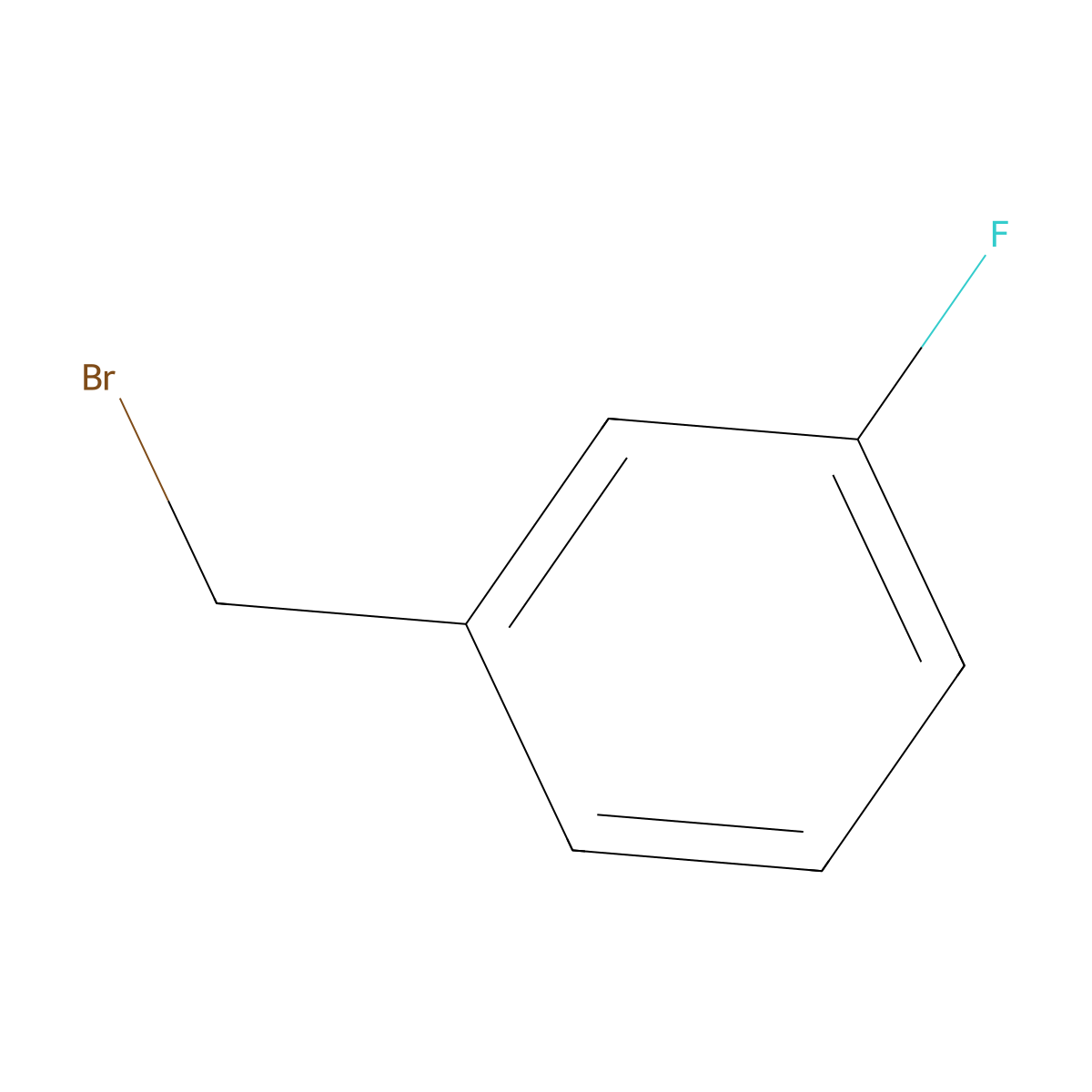 3-Fluorobenzyl bromide molecular structure, CAS 456-41-7