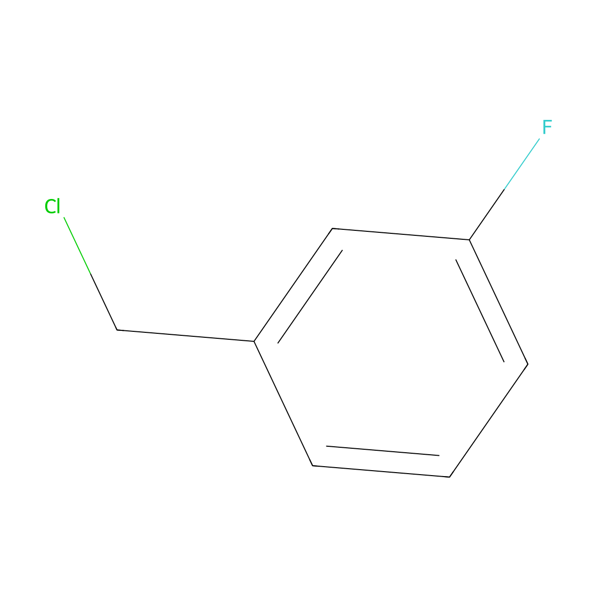 3-Fluorobenzyl chloride molecular structure, CAS 456-42-8
