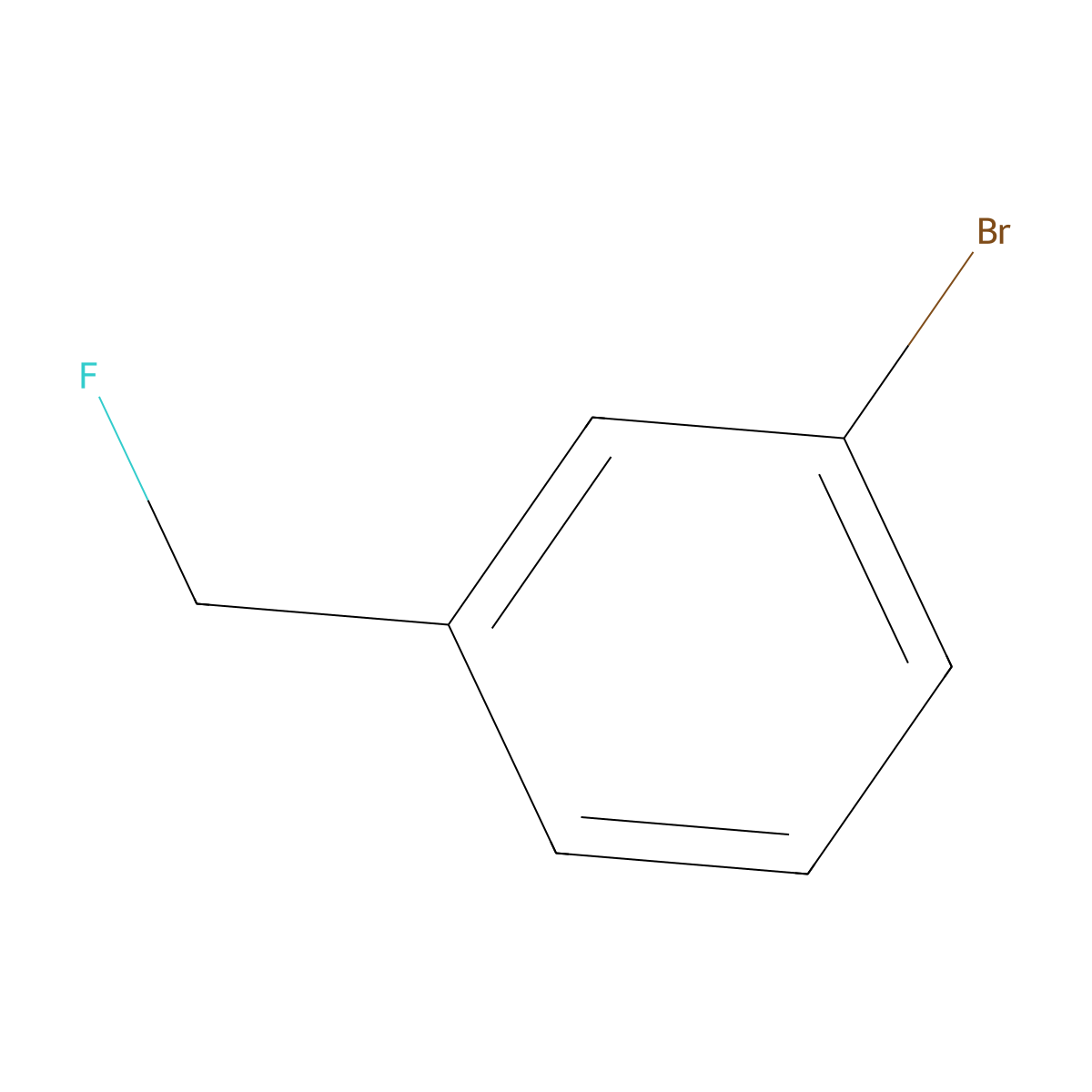 1-Bromo-3-(fluoromethyl)benzene molecular structure, CAS 456-43-9