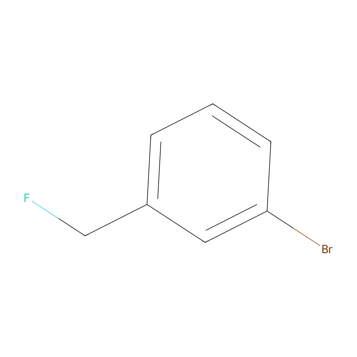 1-Bromo-3-(fluoromethyl)benzene molecular structure, CAS 456-43-9