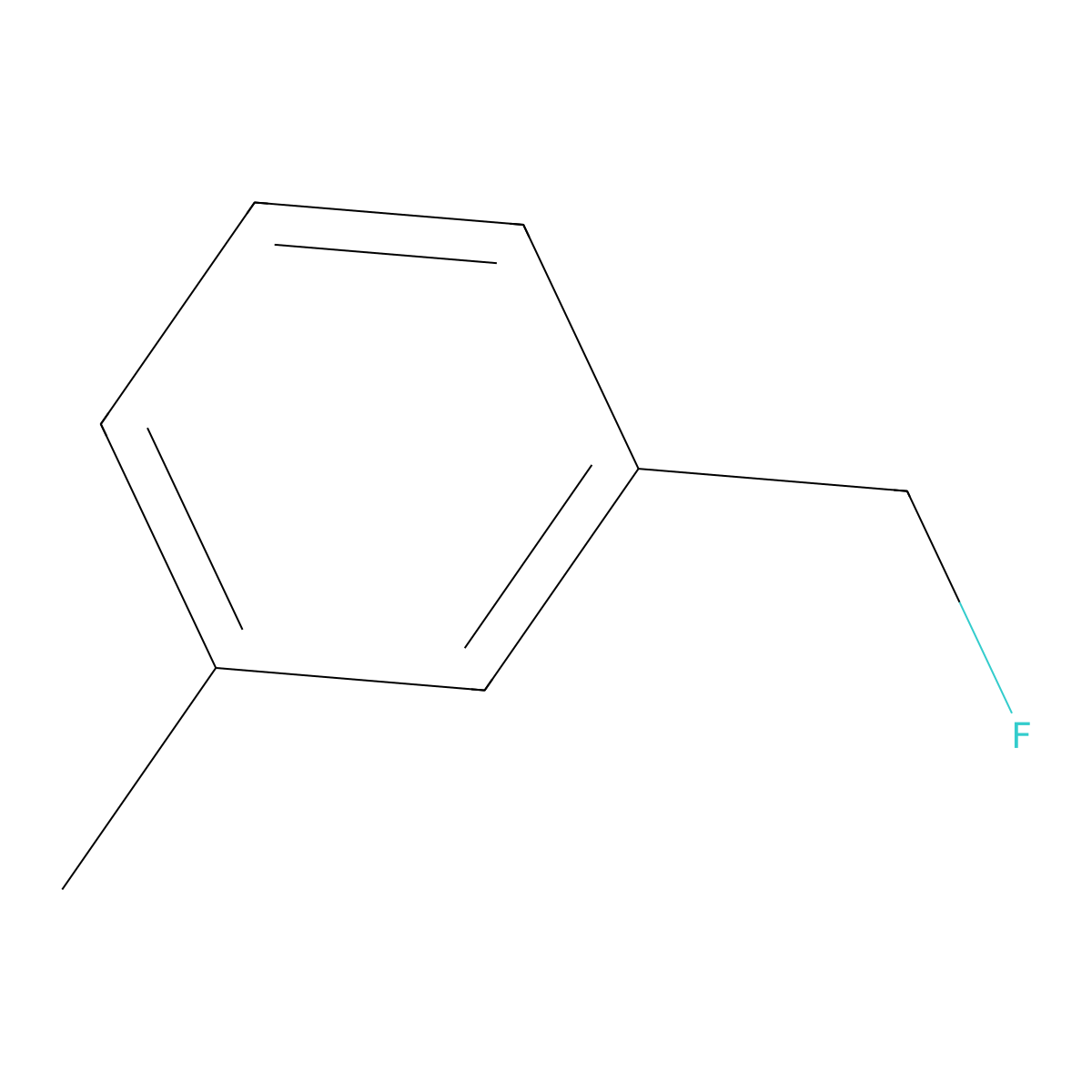 3-Methylbenzyl fluoride molecular structure, CAS 456-44-0