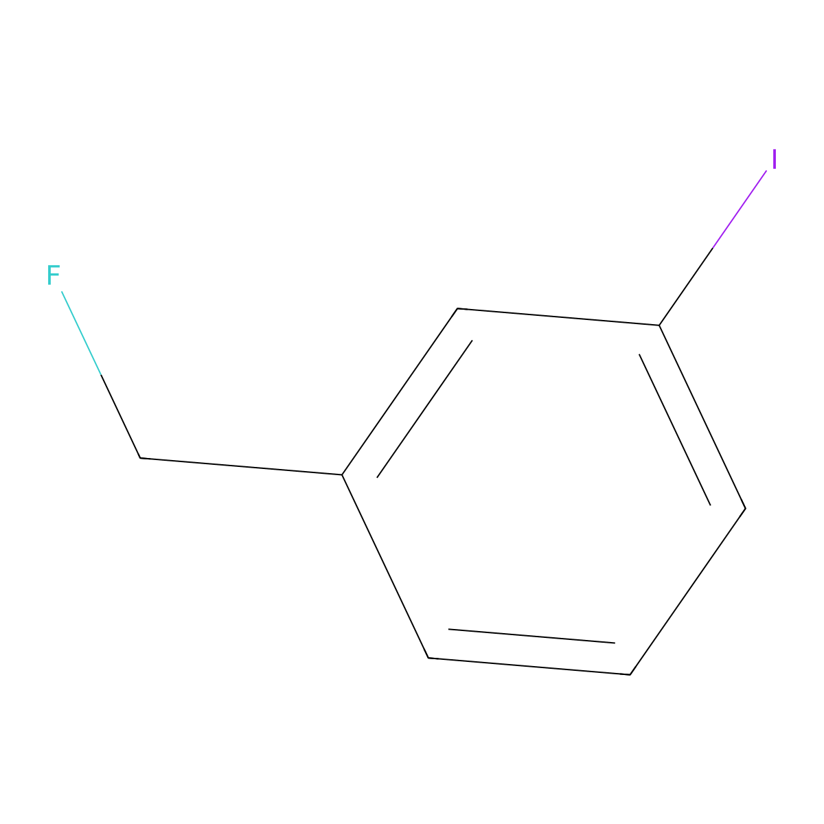 1-(Fluoromethyl)-3-iodobenzene molecular structure, CAS 456-45-1