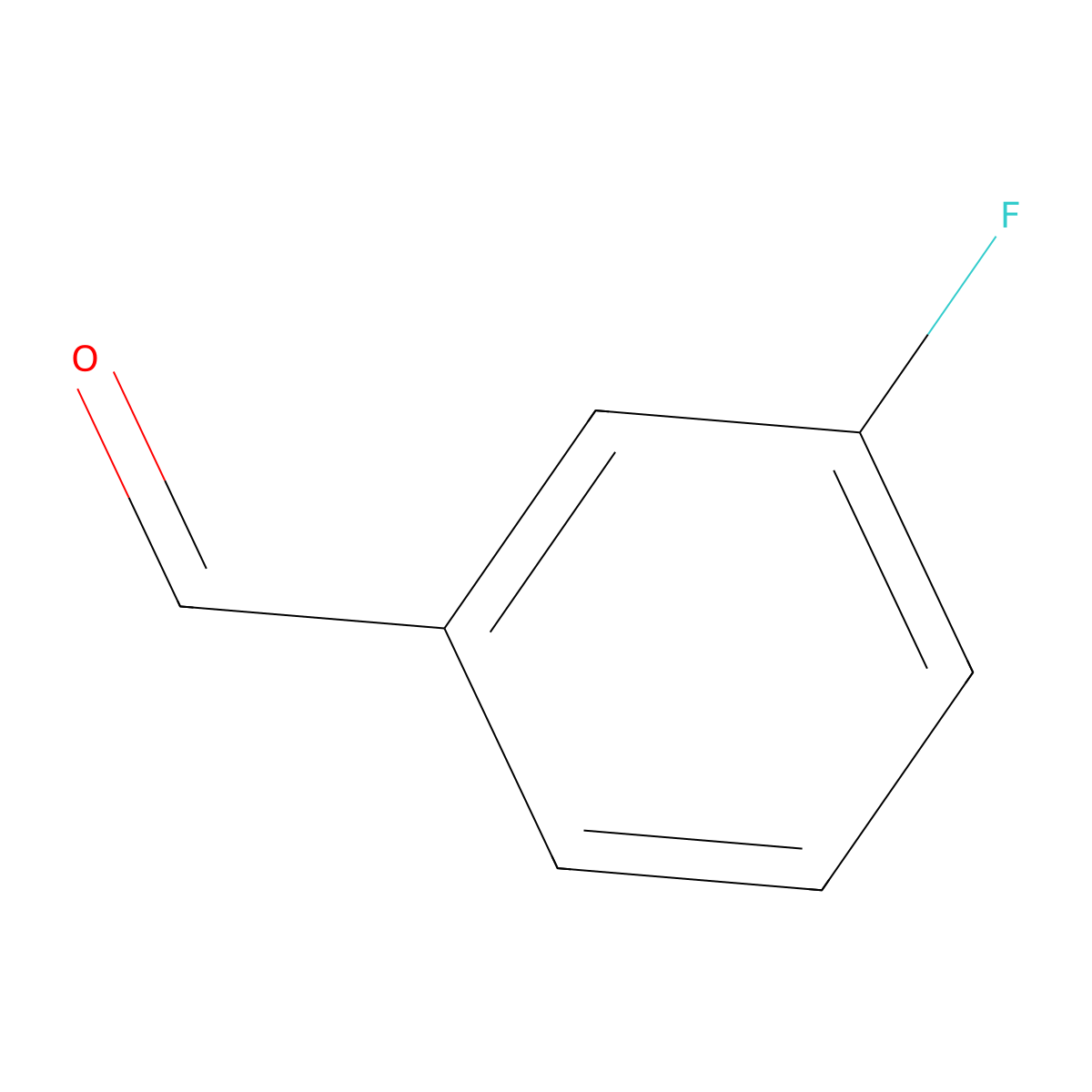 3-Fluorobenzaldehyde molecular structure, CAS 456-48-4
