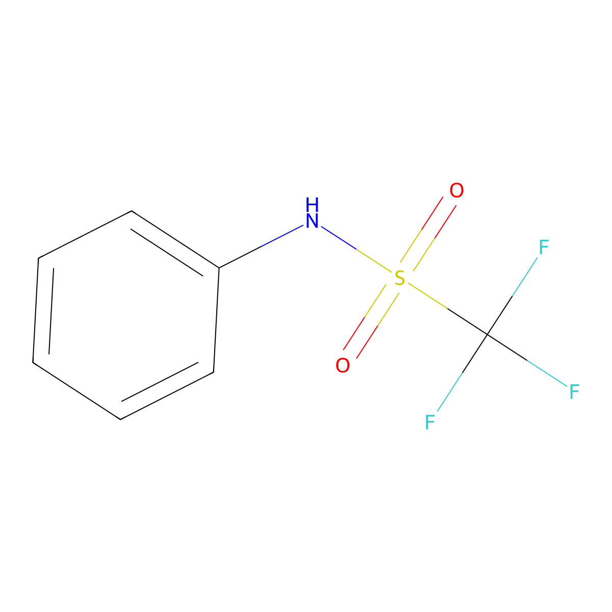 1,1,1-Trifluoro-N-phenylmethanesulfonamide molecular structure, CAS 456-64-4