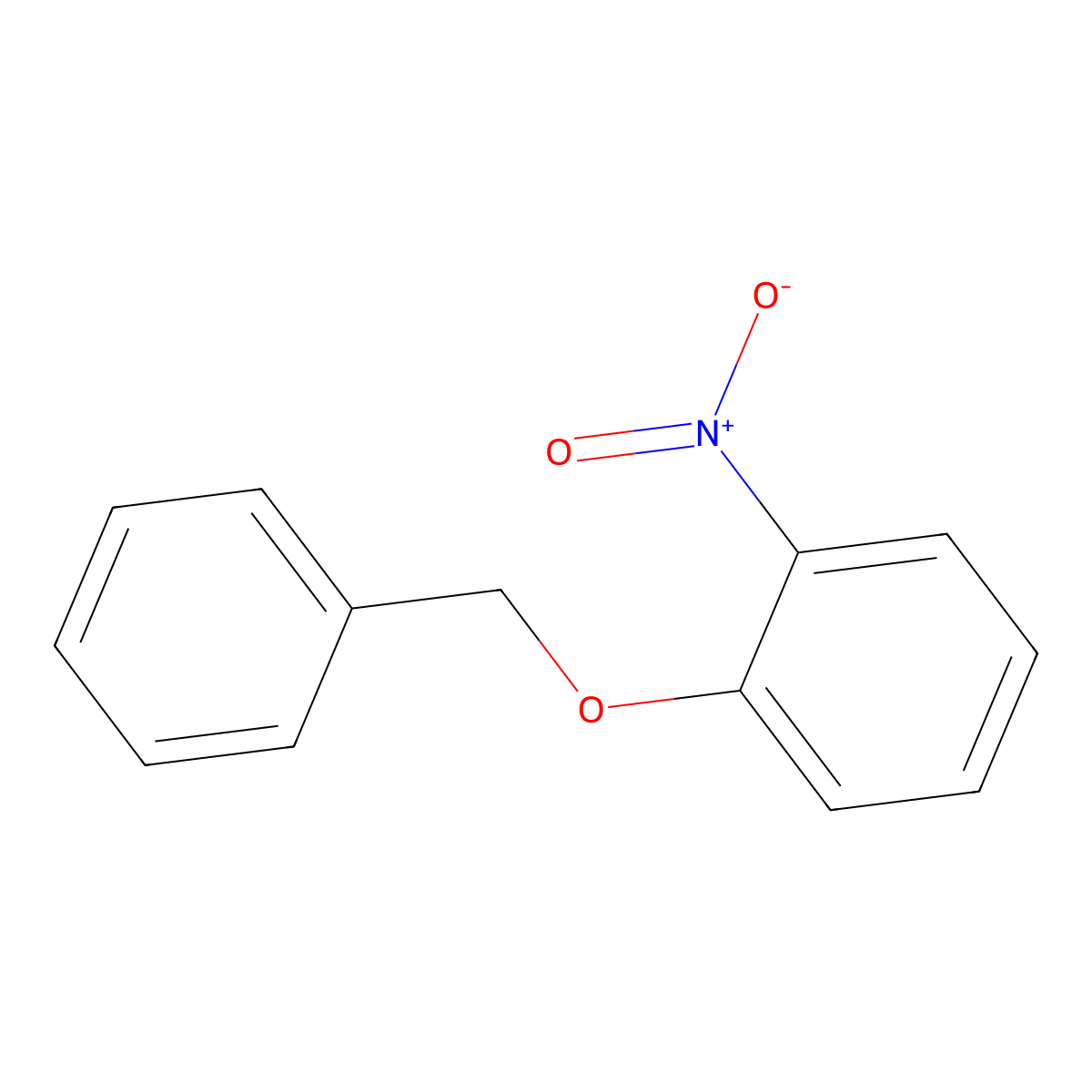 Benzyl 2-nitrophenyl ether molecular structure, CAS 4560-41-2