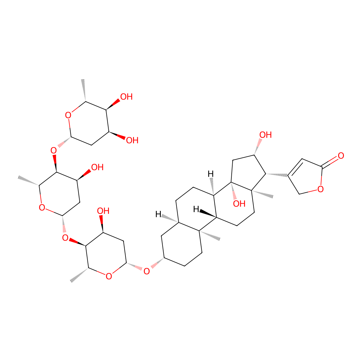 Gitoxin molecular structure, CAS 4562-36-1