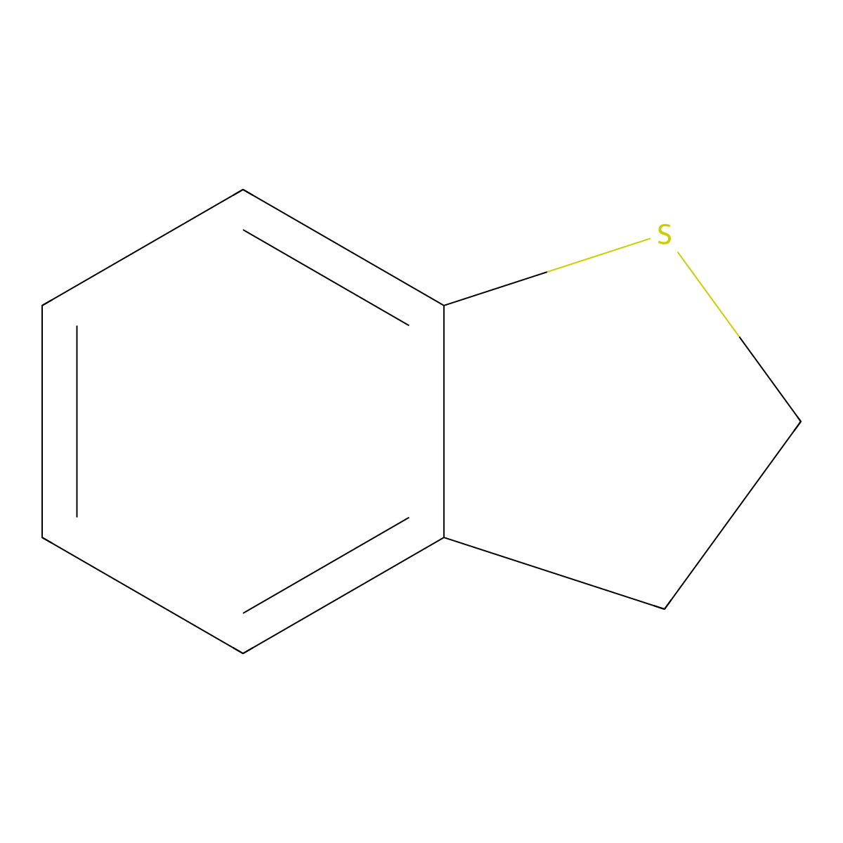 2,3-Dihydrobenzo(b)thiophene molecular structure, CAS 4565-32-6