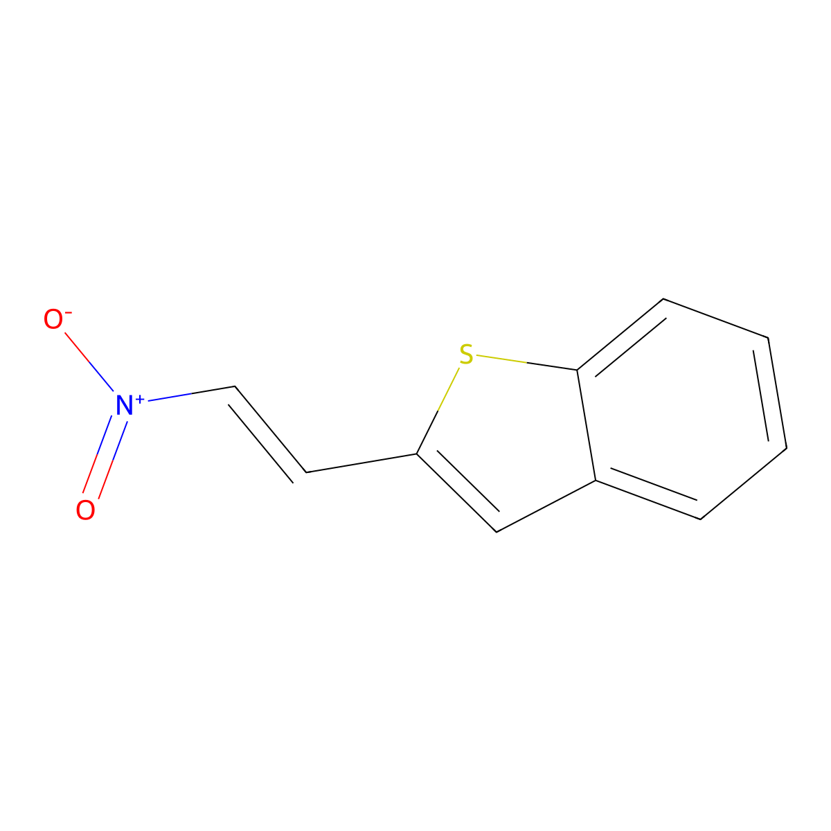 2-(2-Nitroethenyl)-1-benzothiophene molecular structure, CAS 4565-36-0