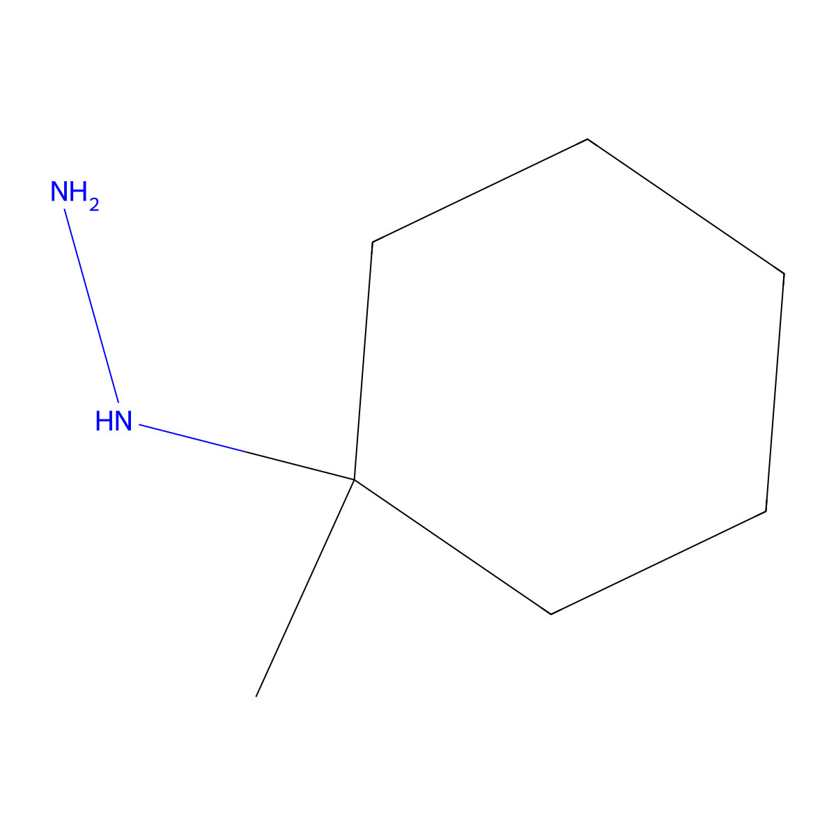 (1-Methylcyclohexyl)hydrazine molecular structure, CAS 45651-32-9