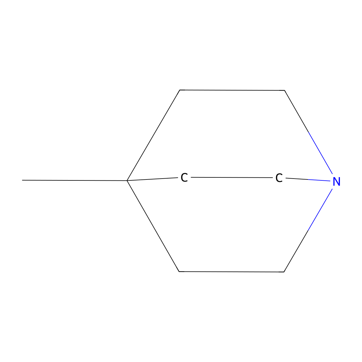 1-Azabicyclo[2.2.2]octane, 4-methyl- molecular structure, CAS 45651-41-0
