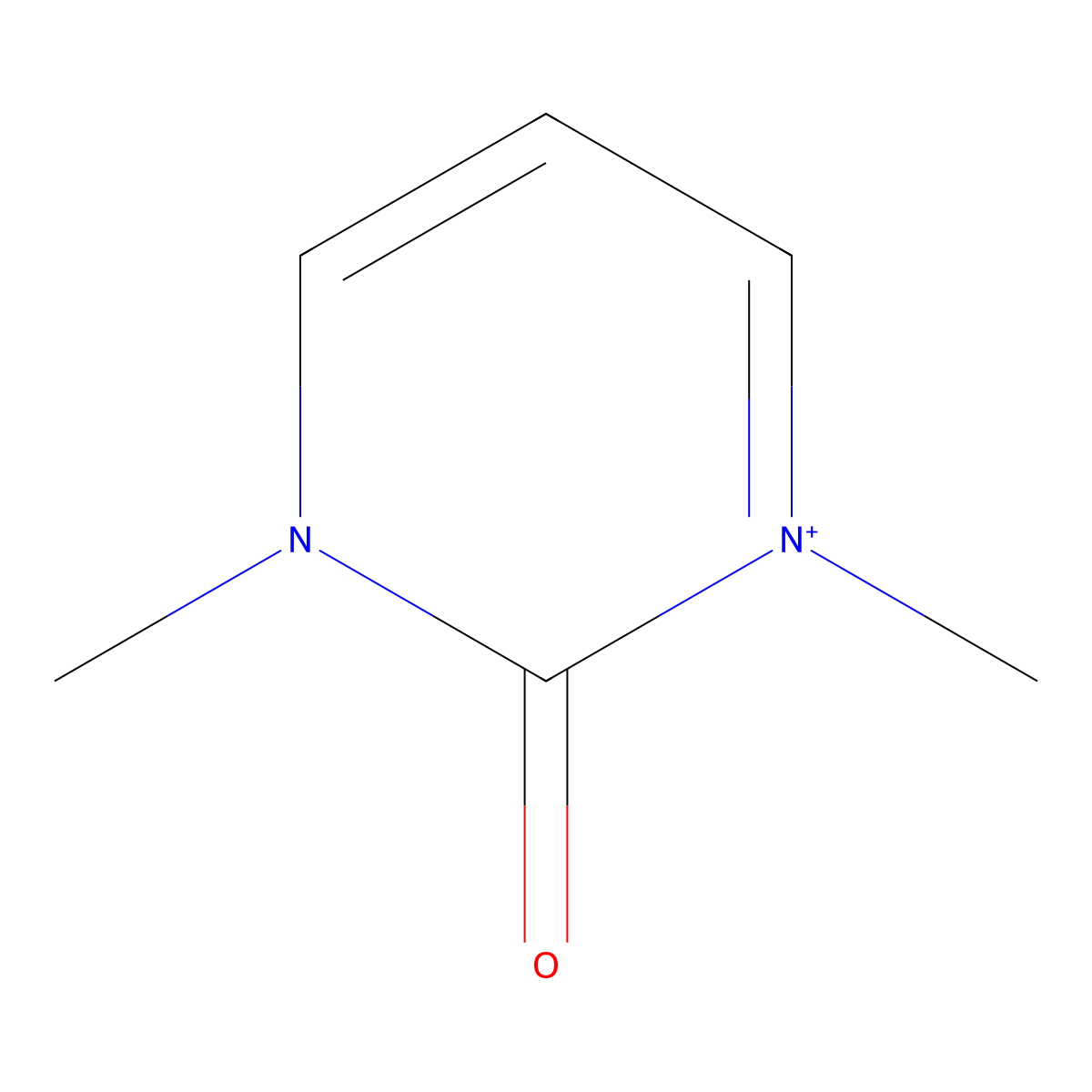 1,3-Dimethyl-2-oxo-1,2-dihydropyrimidin-3-ium molecular structure, CAS 45656-71-1