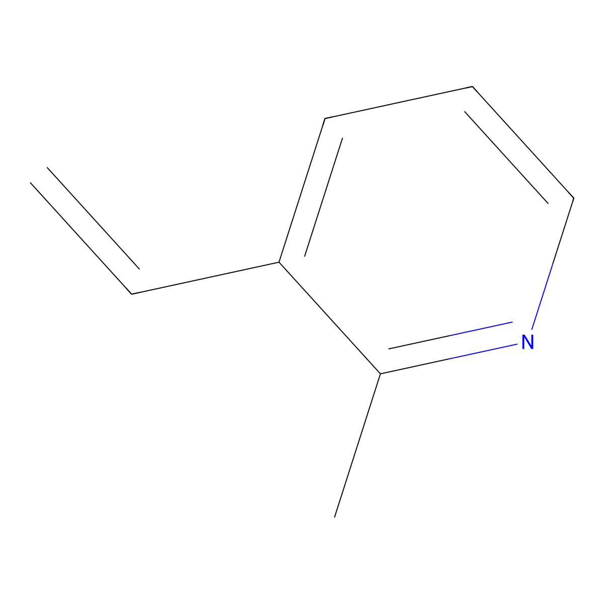 3-Ethenyl-2-methylpyridine molecular structure, CAS 45659-55-0